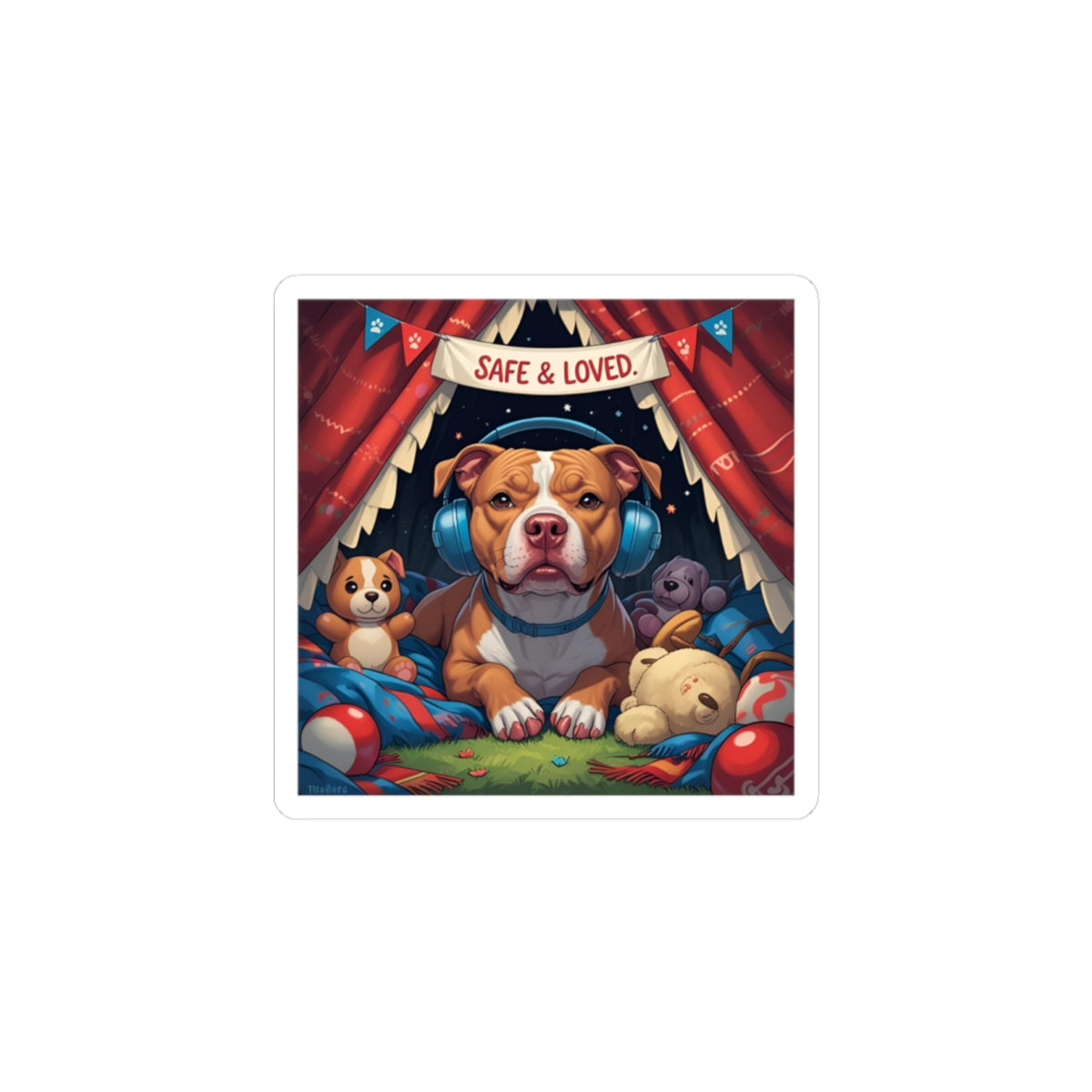 Chibi Dog Kiss-Cut Stickers ā Heartwarming Pet Art, Laptop Decor, Journal Stickers for Dog Moms