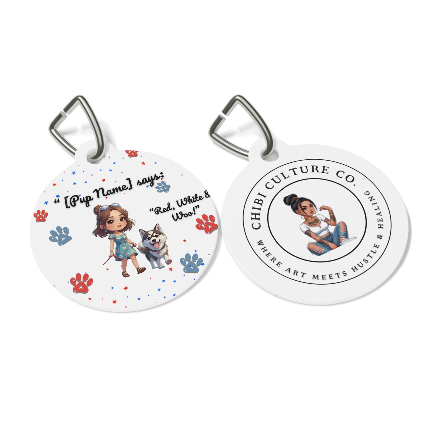 Custom Patriotic Dog Bandana | July 4th Pet Accessory, Personalized Collar for Celebrations and Events