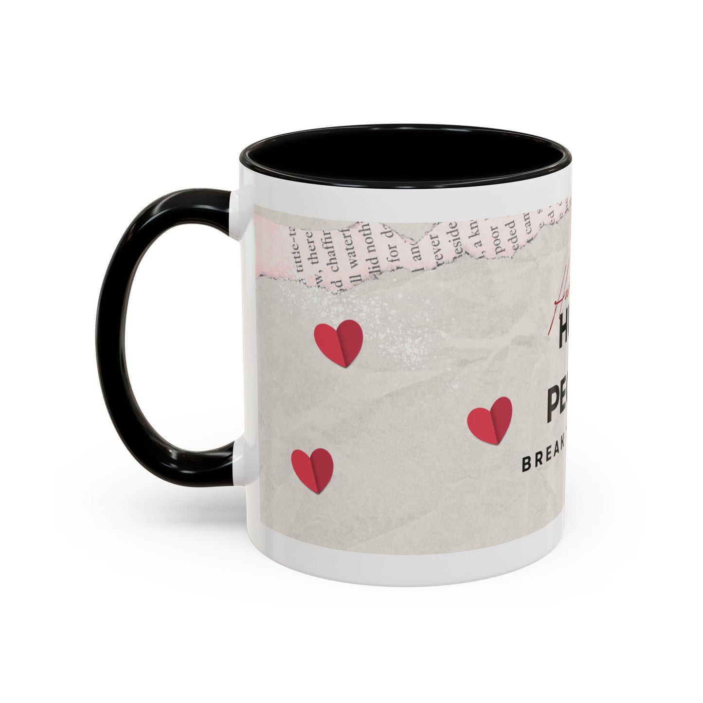 “Hurt People Hurt People” Accent Coffee Mug – Empowerment Gift for Coffee Lovers, Office Desk & Daily Positivity