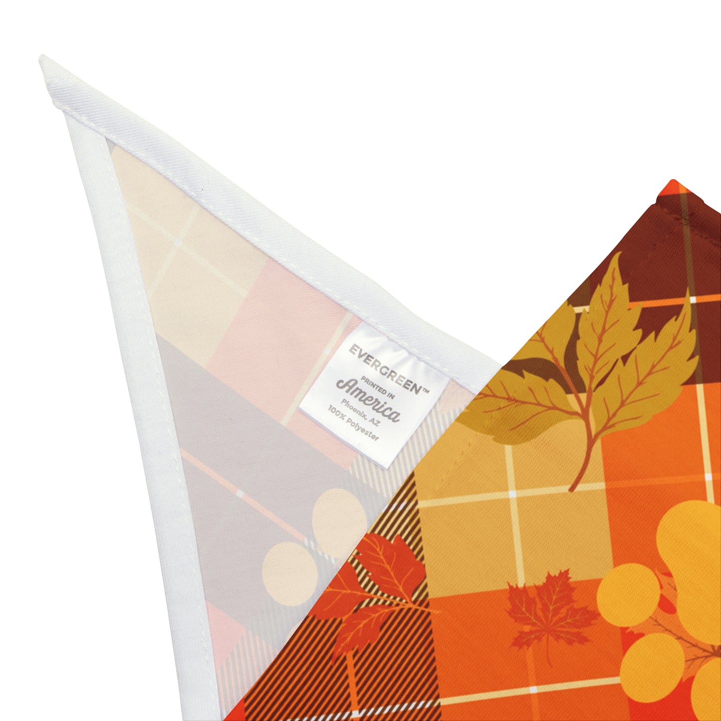 Cozy Plaid Fall Dog Bandana – Autumn Tartan Pet Accessory