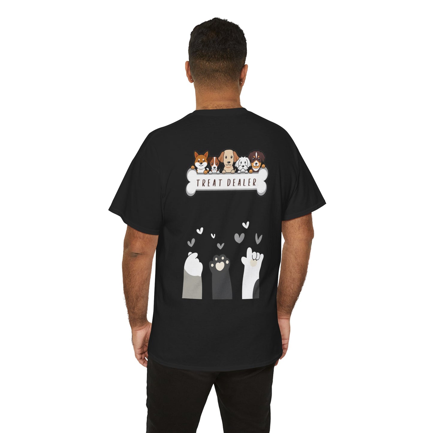 Treat DEALER – Funny Dog Lover Black Tee