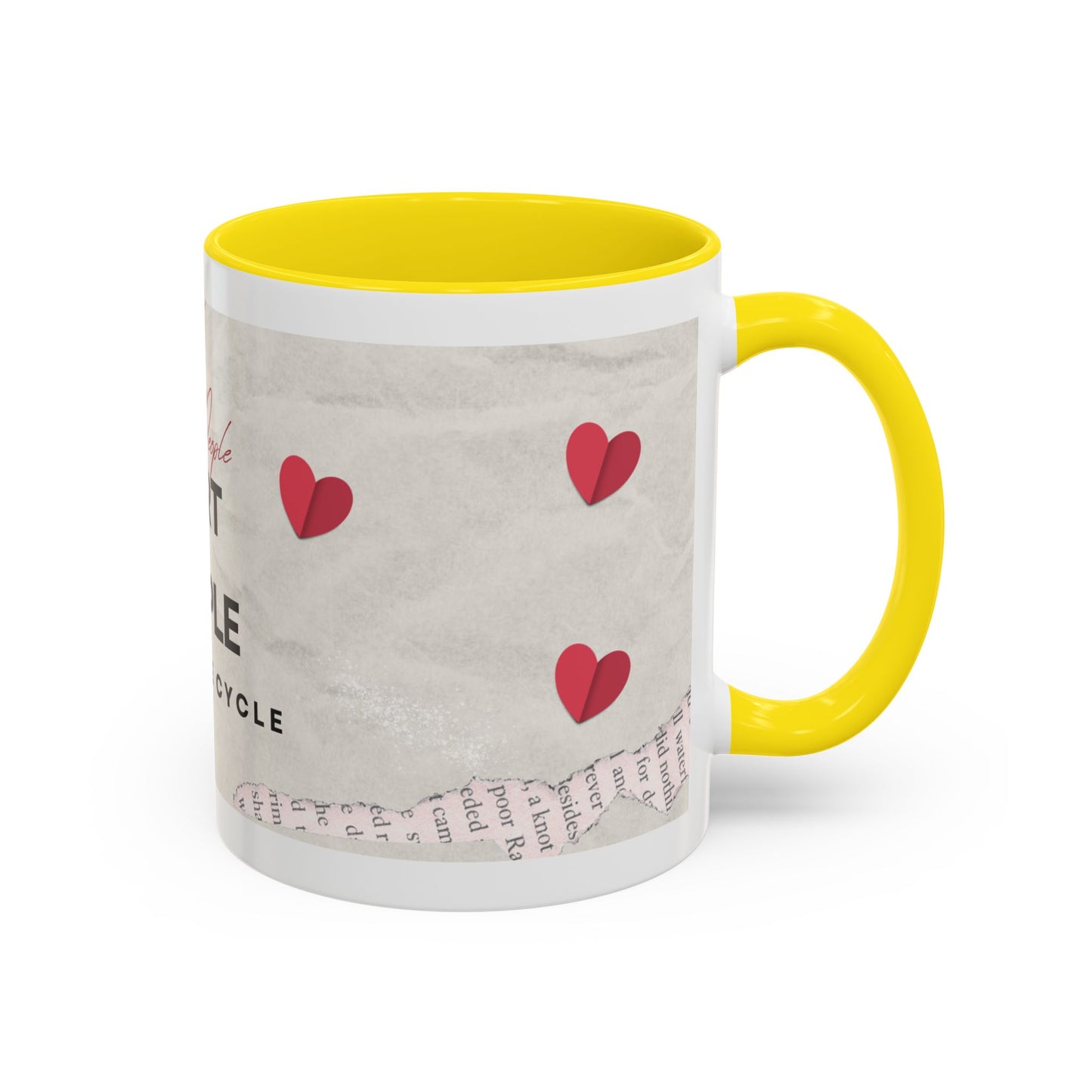 “Hurt People Hurt People” Accent Coffee Mug – Empowerment Gift for Coffee Lovers, Office Desk & Daily Positivity
