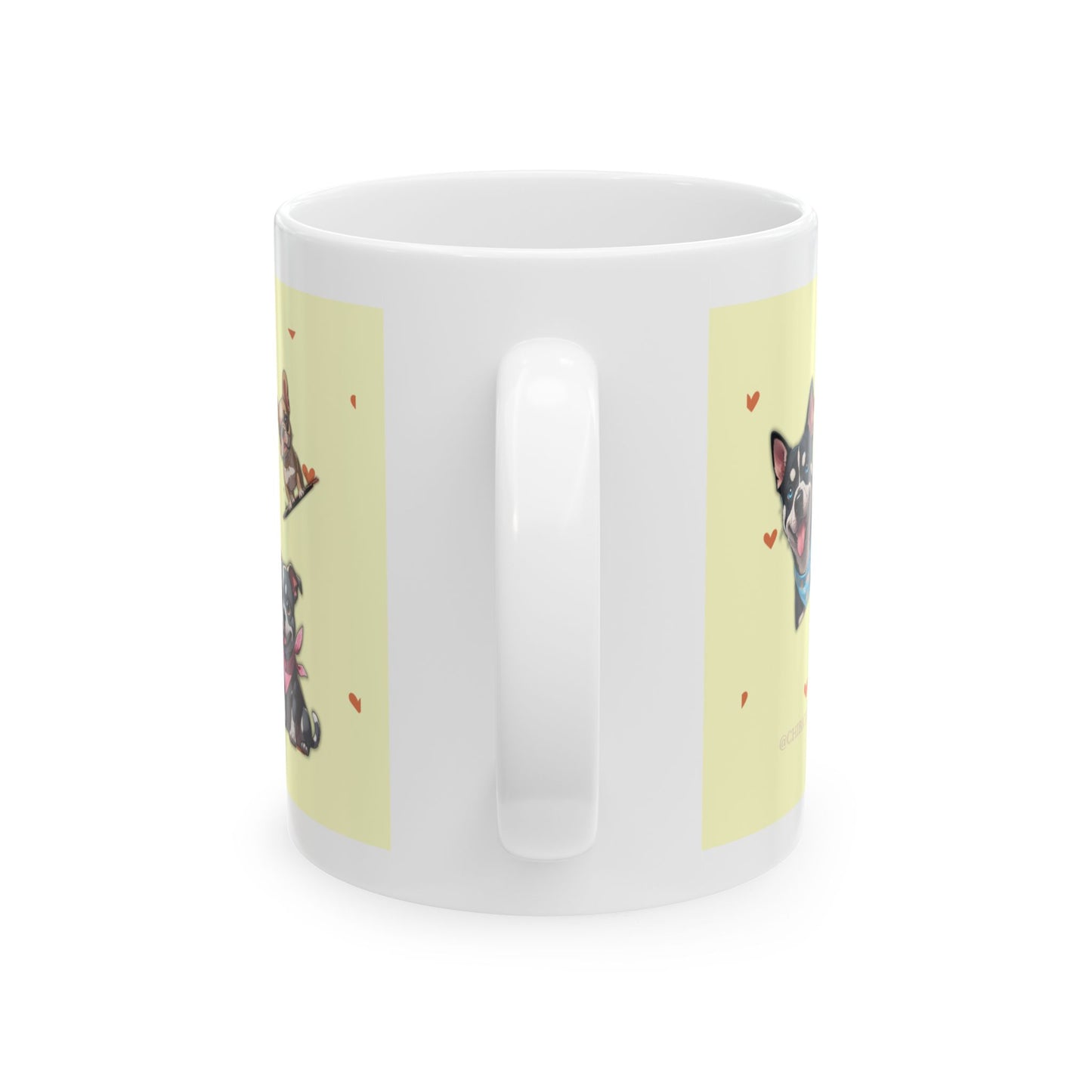 “Paws & Peace” Ceramic Mug – Cute Dog Lover Gift, 11oz Pet Coffee Cup