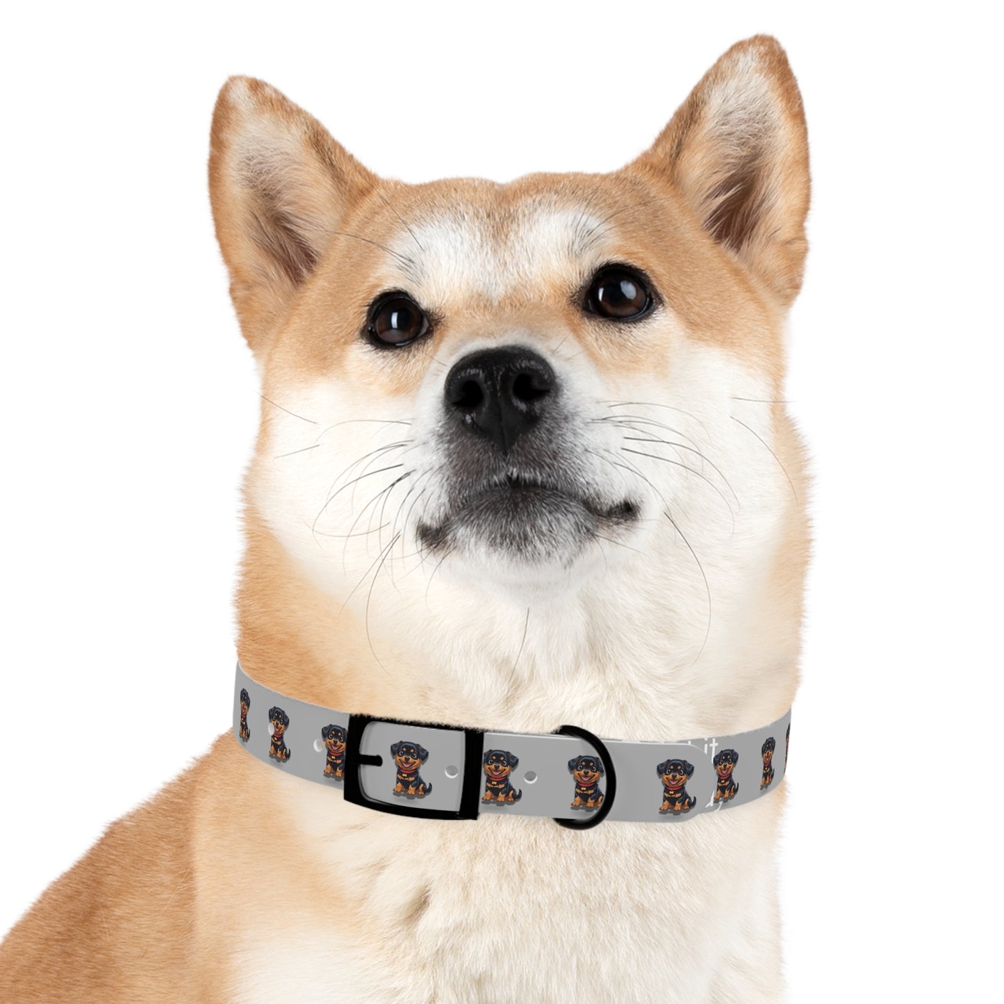 Rottweiler Pattern Dog Collar, Cute Pet Accessory, Dog Lover's Gift, Halloween Pet Costume, Stylish Dog Gear