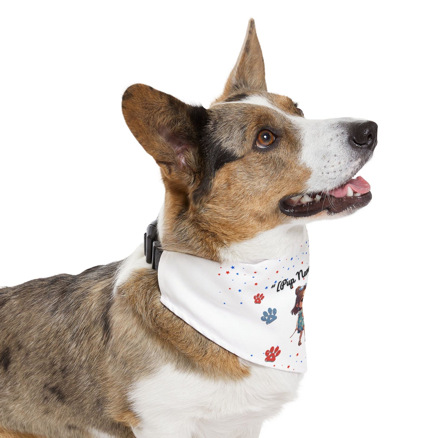 Patriotic Pet Bandana Collar - Customizable Dog Accessory for Celebrations, Perfect for July 4th, Holidays, Pet Events, & More!
