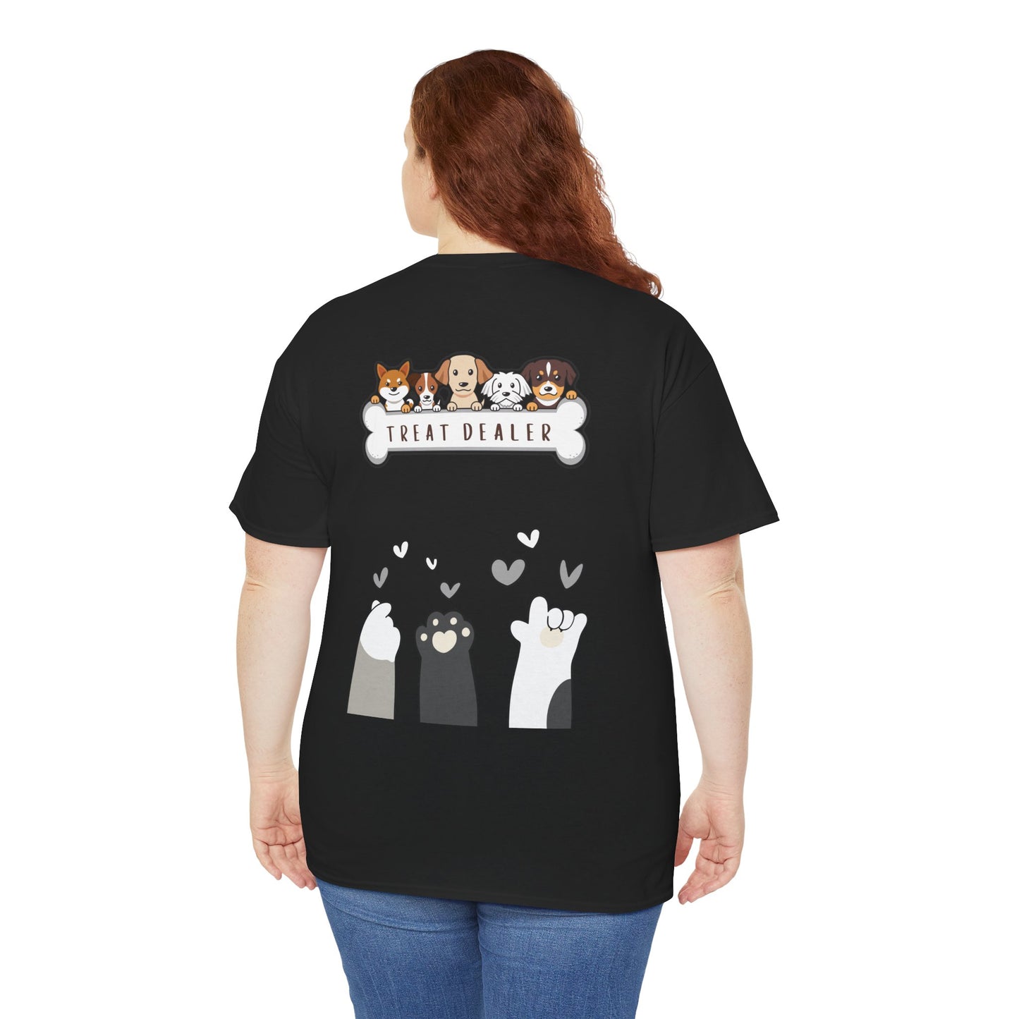 Treat DEALER – Funny Dog Lover Black Tee