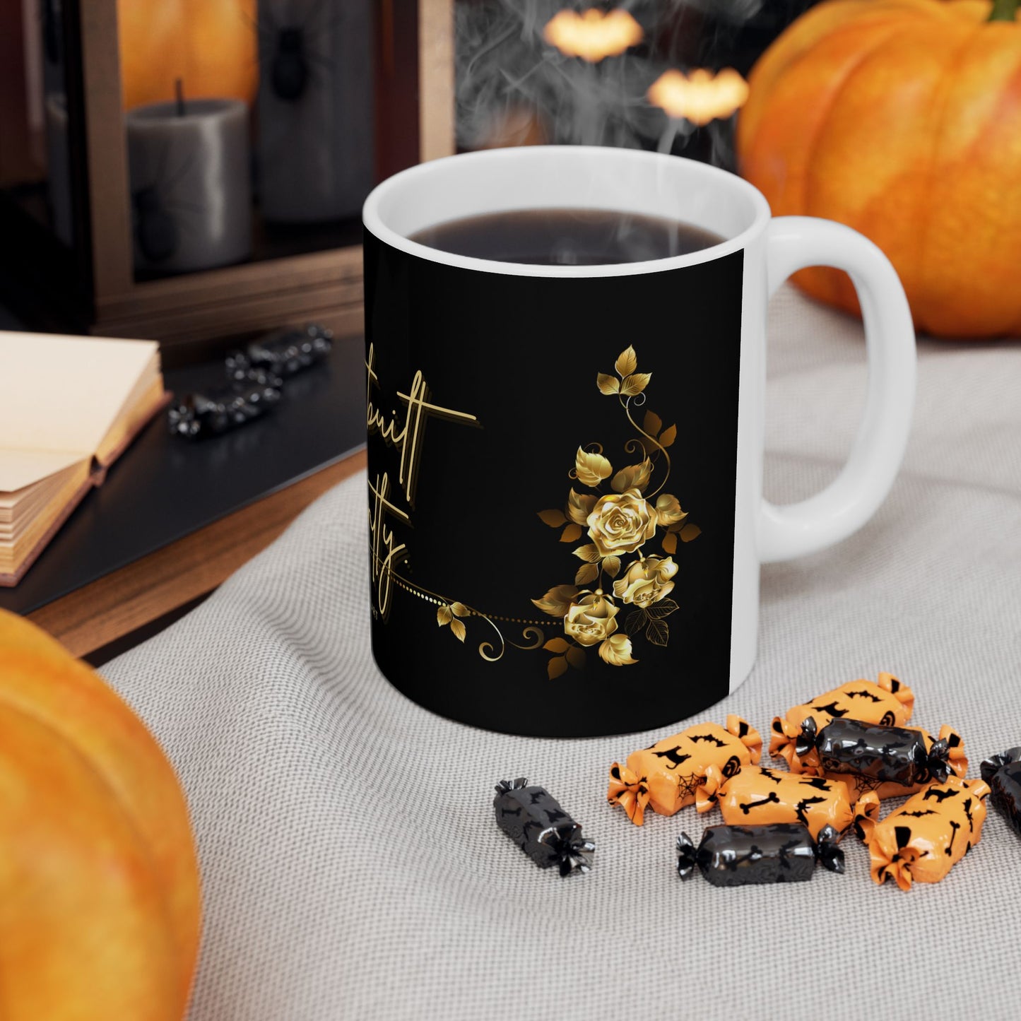 Inspirational Ceramic Mug - "Not Broken, Just Built Differently" - Coffee Cup for Empowerment, Self-Care Gift, Motivational Decor
