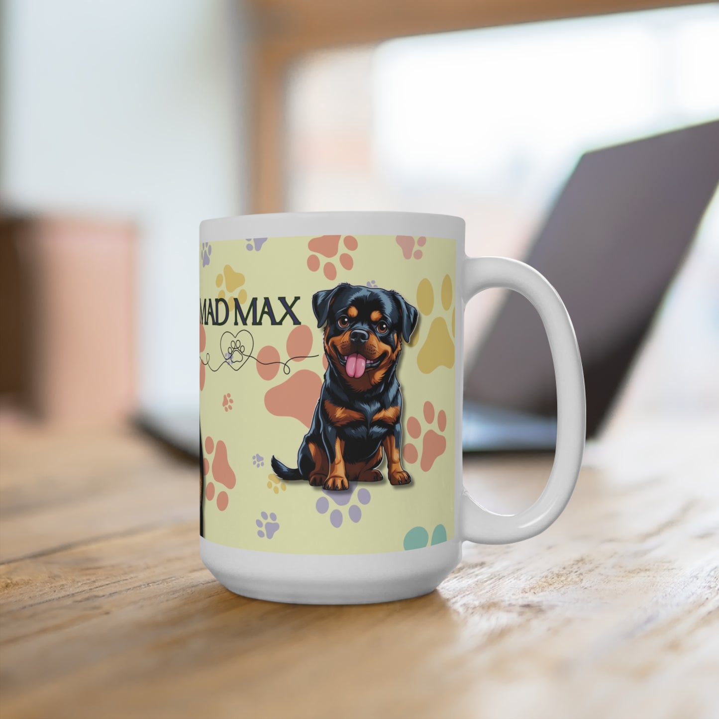 Customizable Dog Mug – Personalized Pet Lover Gift, 11oz Ceramic Coffee Cup