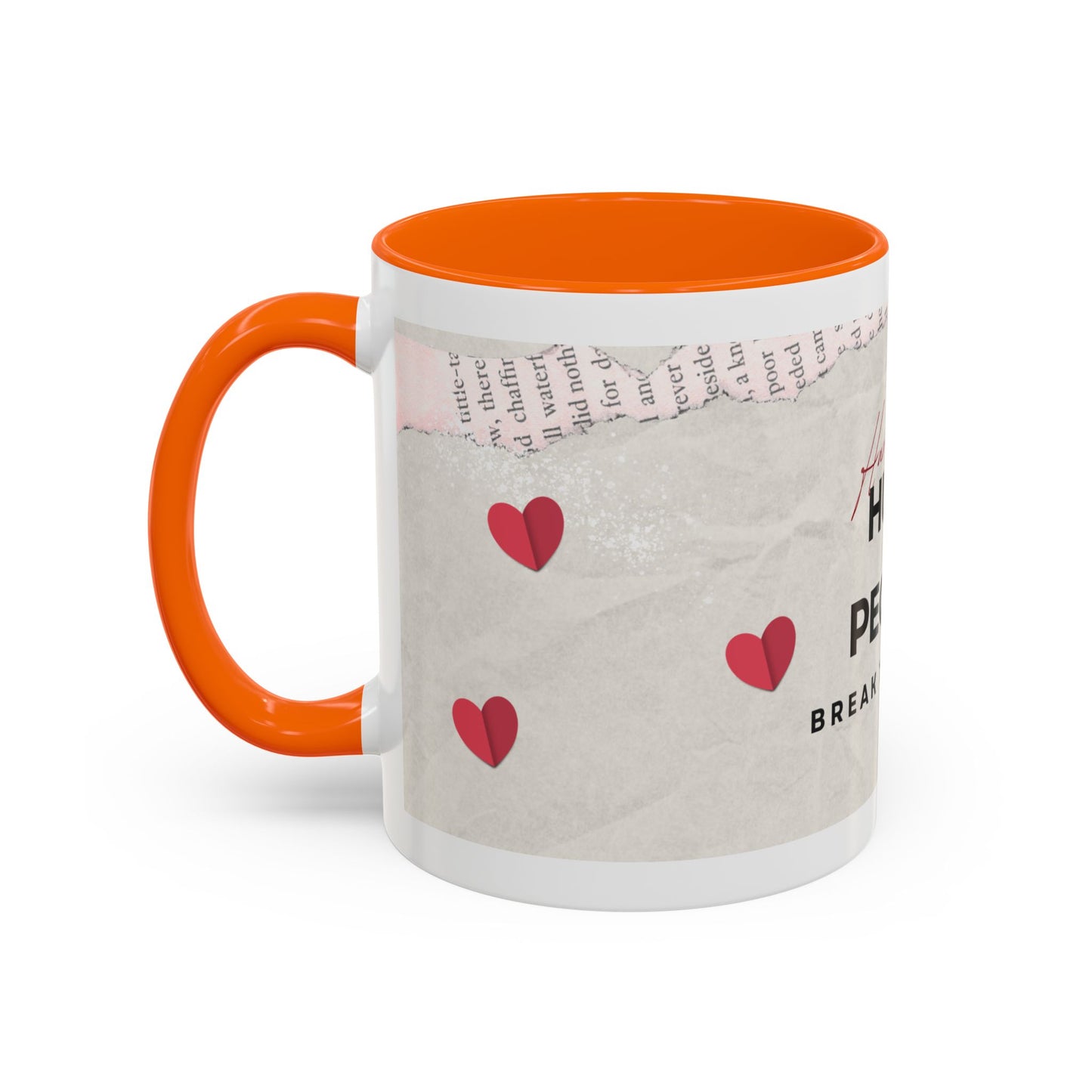 “Hurt People Hurt People” Accent Coffee Mug – Empowerment Gift for Coffee Lovers, Office Desk & Daily Positivity