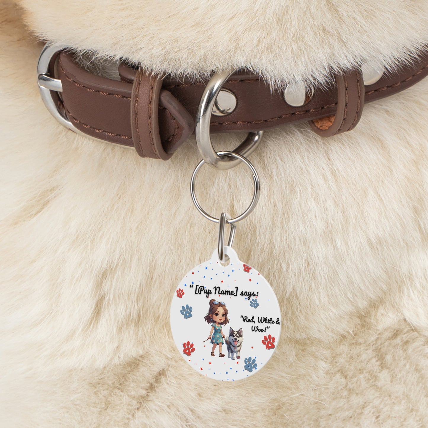 Custom Patriotic Dog Bandana | July 4th Pet Accessory, Personalized Collar for Celebrations and Events