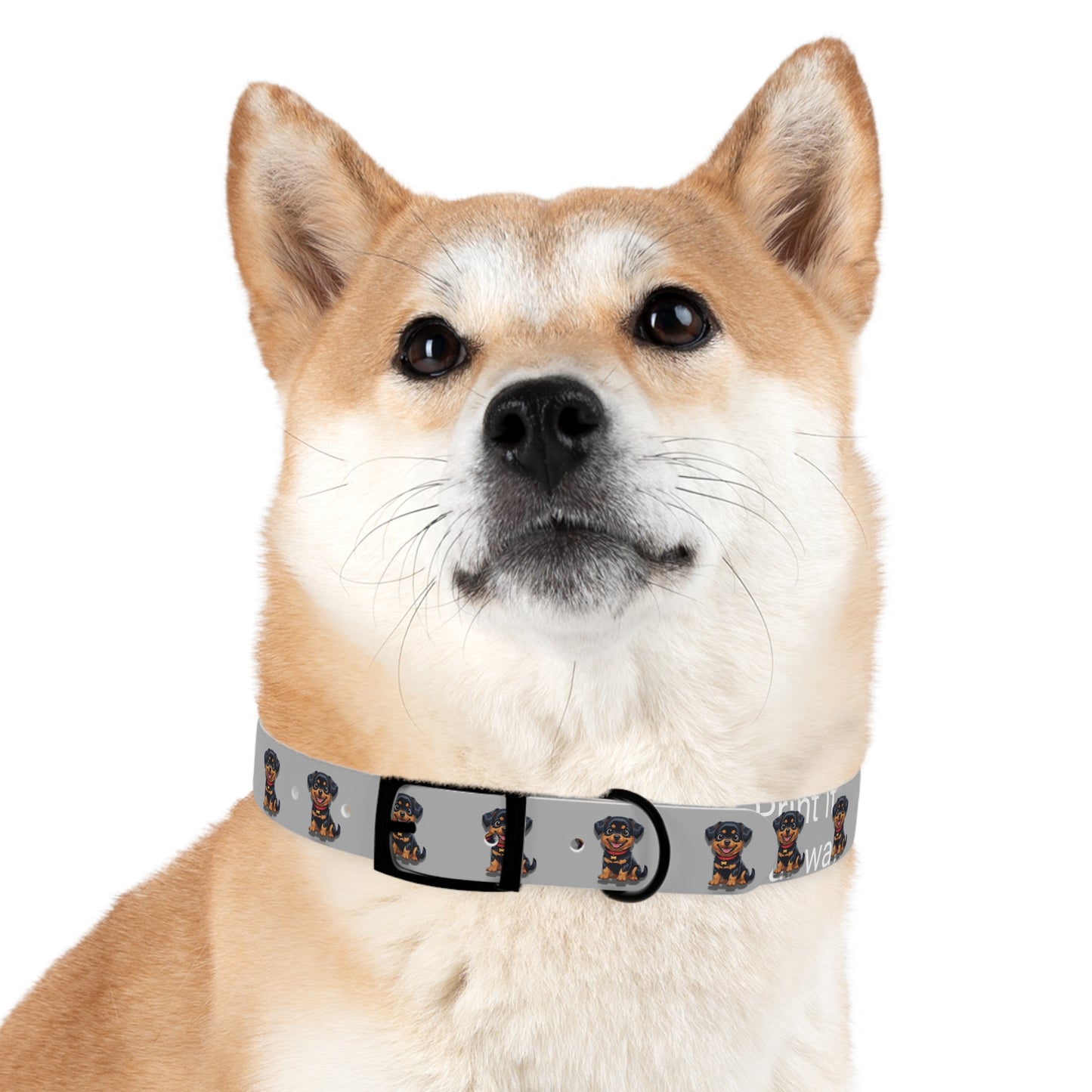 Rottweiler Pattern Dog Collar, Cute Pet Accessory, Dog Lover's Gift, Halloween Pet Costume, Stylish Dog Gear