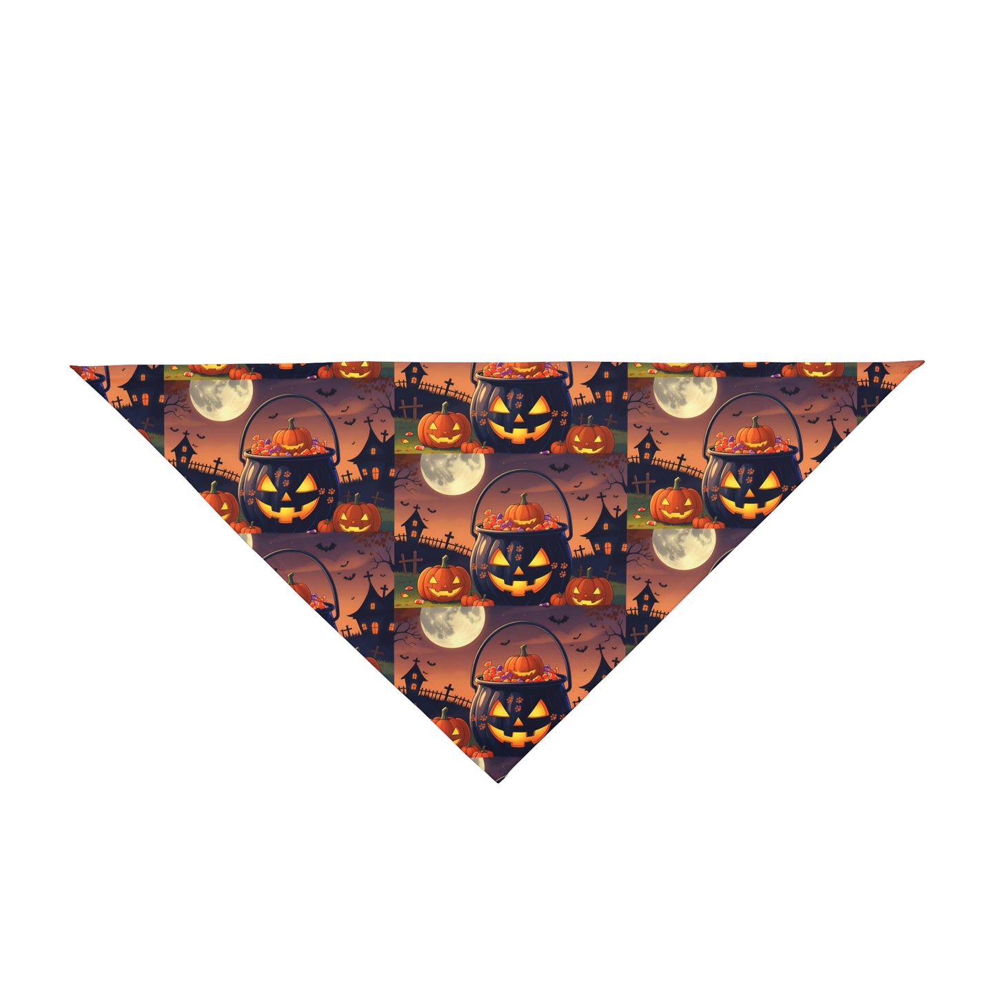 Halloween Pet Bandana, Spooky Dog Accessory, Fall Pet Costume, Halloween Dog Wear, Pet Gift for Halloween, Cat Bandana
