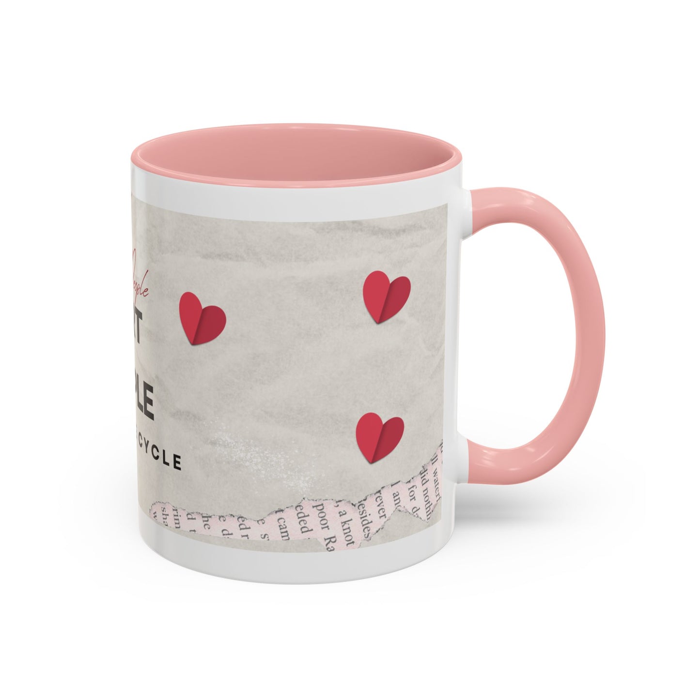 “Hurt People Hurt People” Accent Coffee Mug – Empowerment Gift for Coffee Lovers, Office Desk & Daily Positivity
