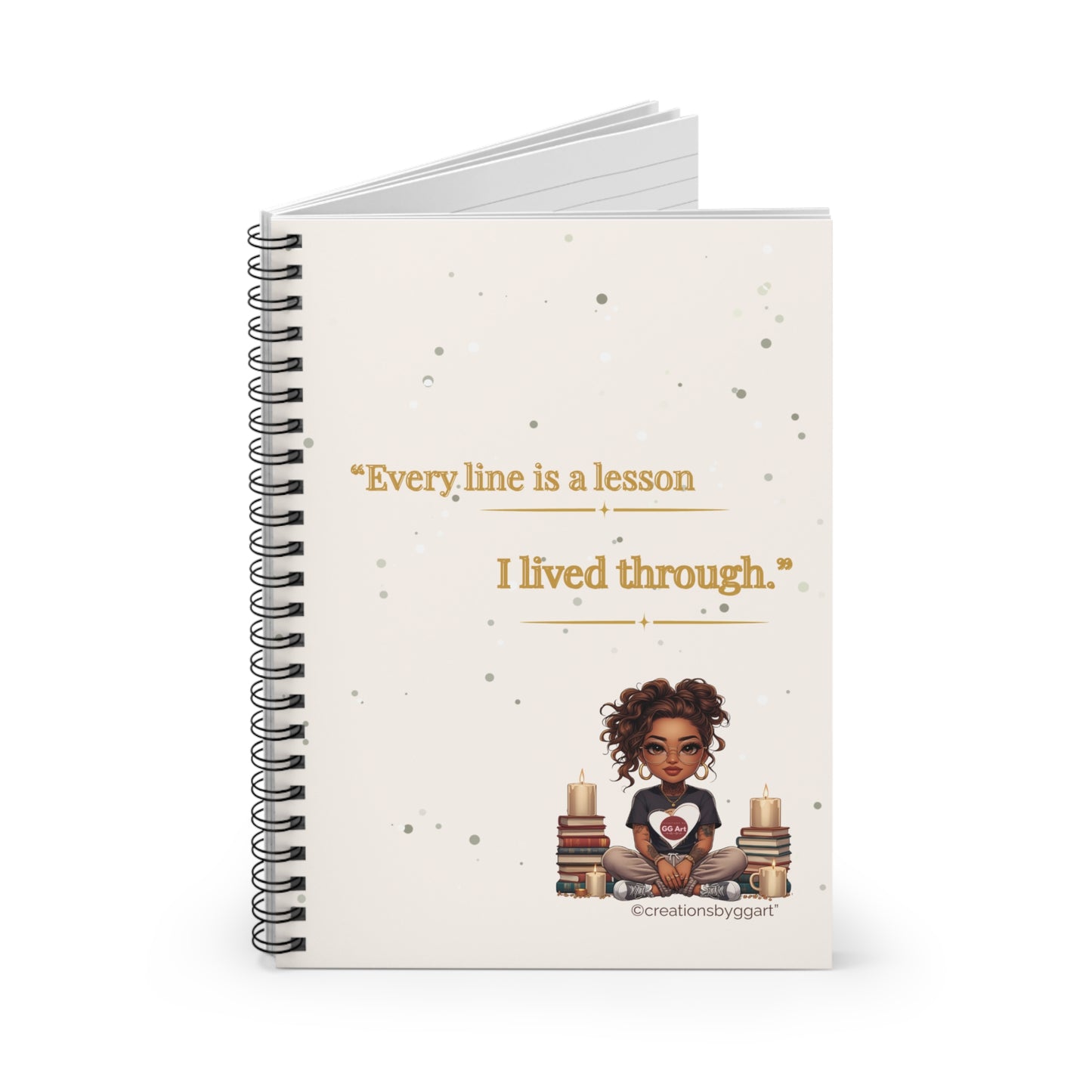 Inspirational Spiral Notebook for Students, Gift for Writers, Journaling, Back to School, Self-Improvement, Desk Accessories