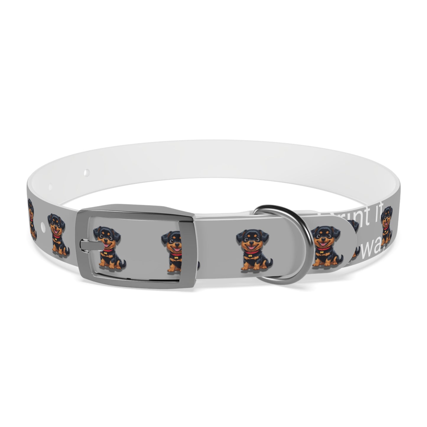 Rottweiler Pattern Dog Collar, Cute Pet Accessory, Dog Lover's Gift, Halloween Pet Costume, Stylish Dog Gear