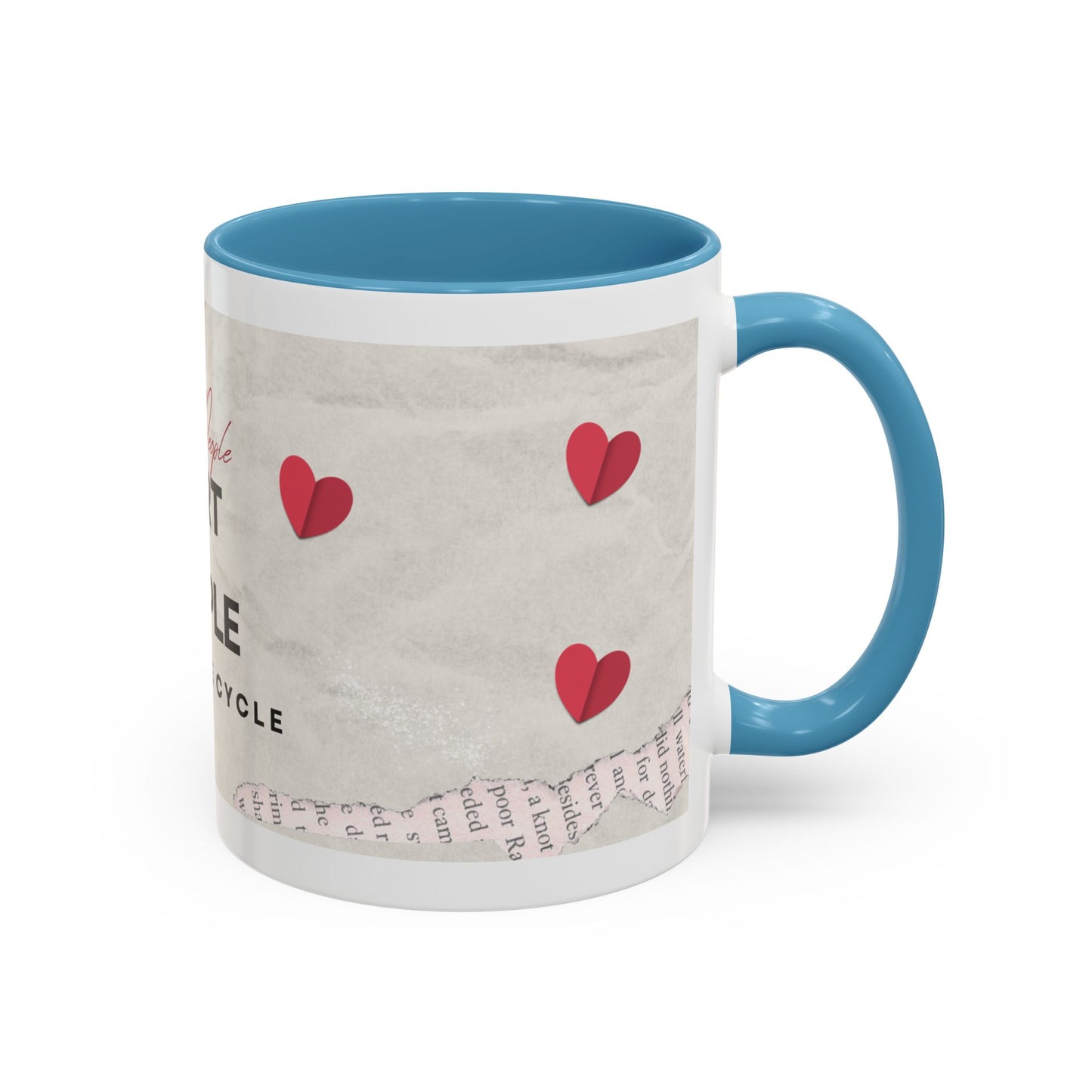 “Hurt People Hurt People” Accent Coffee Mug – Empowerment Gift for Coffee Lovers, Office Desk & Daily Positivity