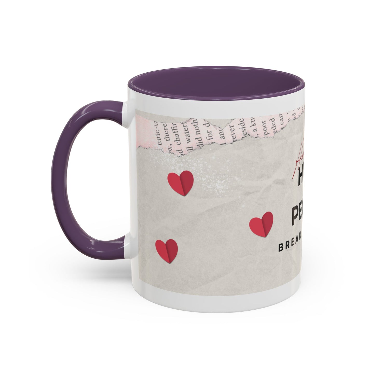 “Hurt People Hurt People” Accent Coffee Mug – Empowerment Gift for Coffee Lovers, Office Desk & Daily Positivity