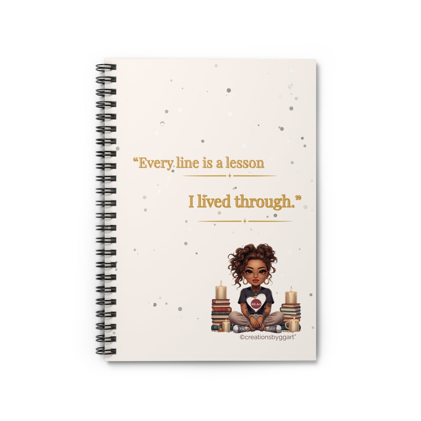 Inspirational Spiral Notebook for Students, Gift for Writers, Journaling, Back to School, Self-Improvement, Desk Accessories