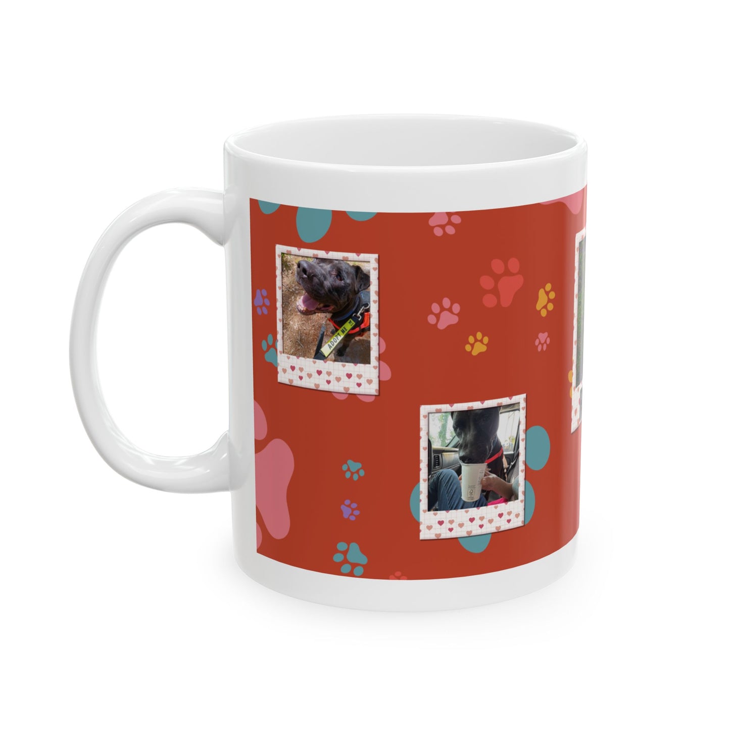 Personalized Pet Lover Mug - Perfect Gift for Dog Owners, Paw Print Design, Coffee Cup for Animal Lovers, Birthday, Home Decor