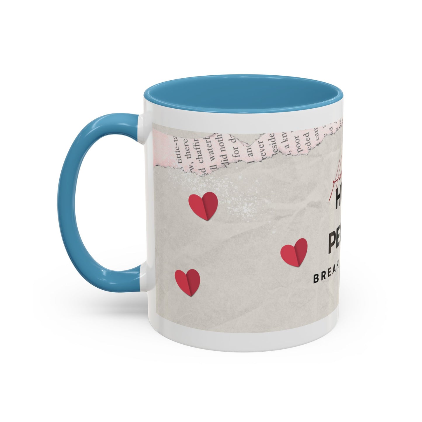 “Hurt People Hurt People” Accent Coffee Mug – Empowerment Gift for Coffee Lovers, Office Desk & Daily Positivity