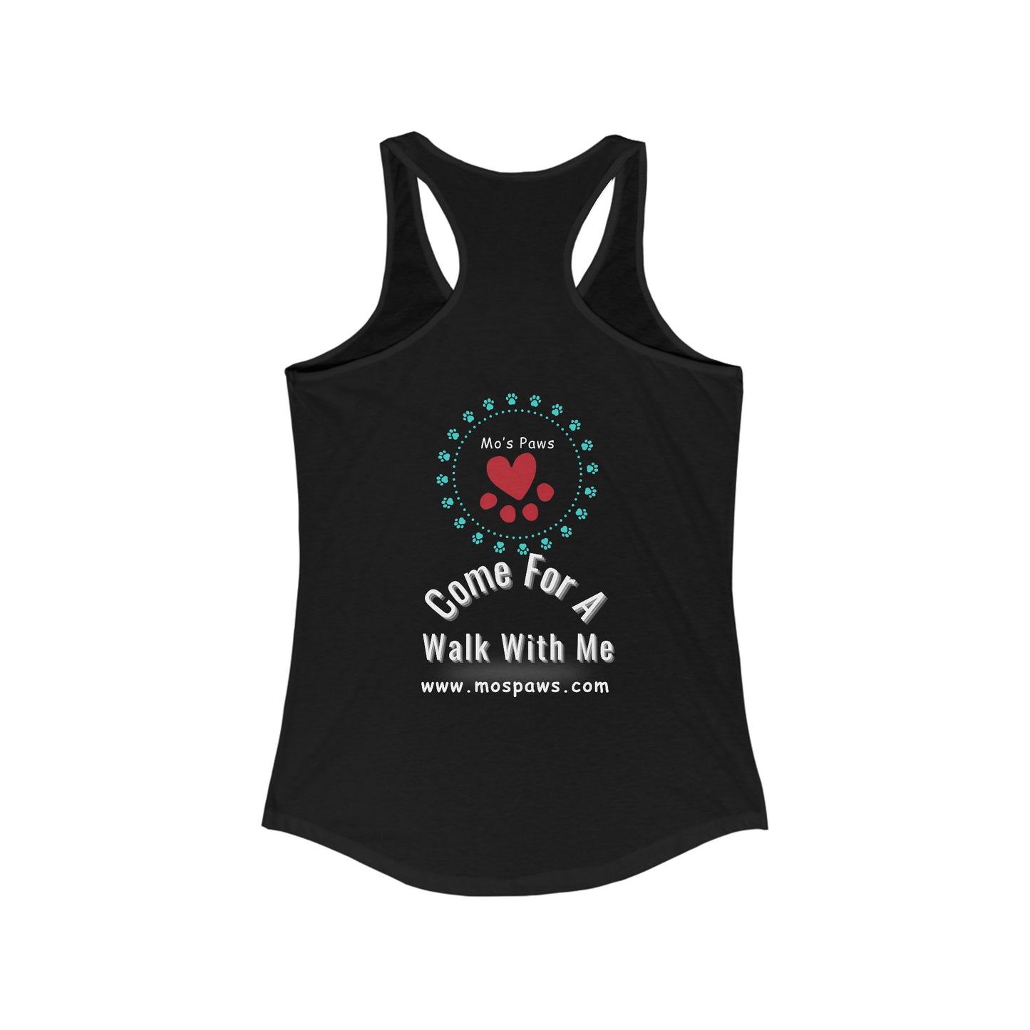 Pet Lover's Racerback Tank - Wild Walk, Dog Enthusiast Gift, Summer Workout Top, Personalized Animal Apparel