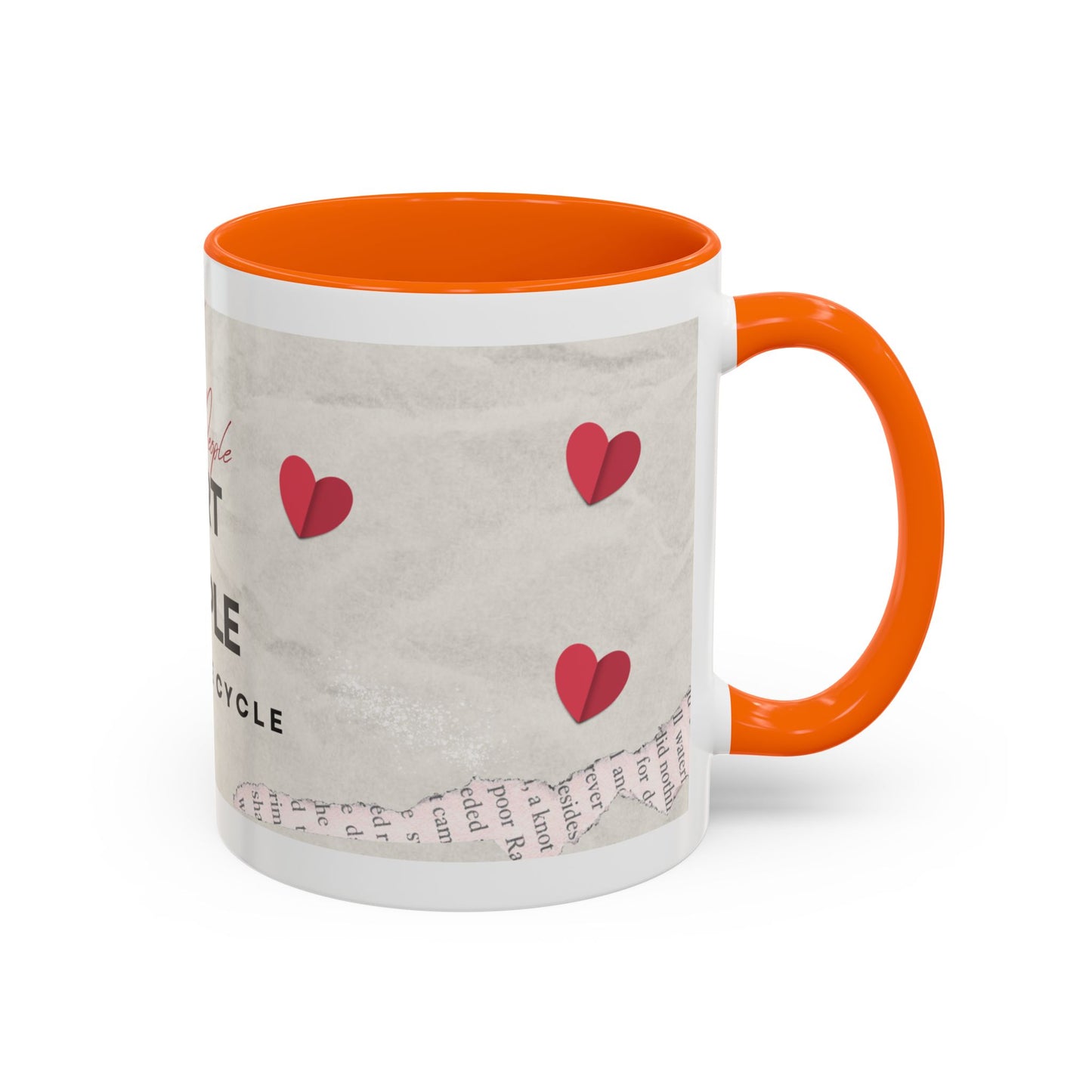 “Hurt People Hurt People” Accent Coffee Mug – Empowerment Gift for Coffee Lovers, Office Desk & Daily Positivity