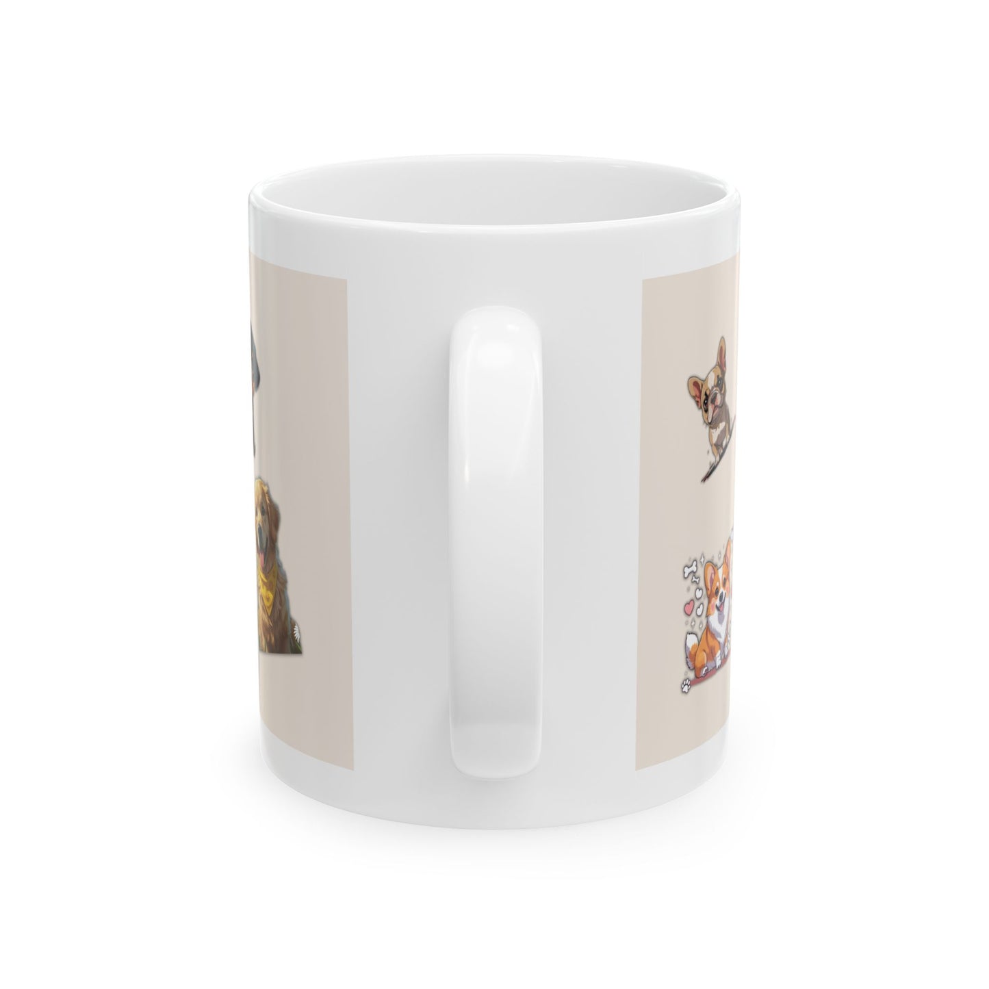 Strong. Loyal. Dog Mom. – Funny Ceramic Mug for Pet Lovers & Dog Owners