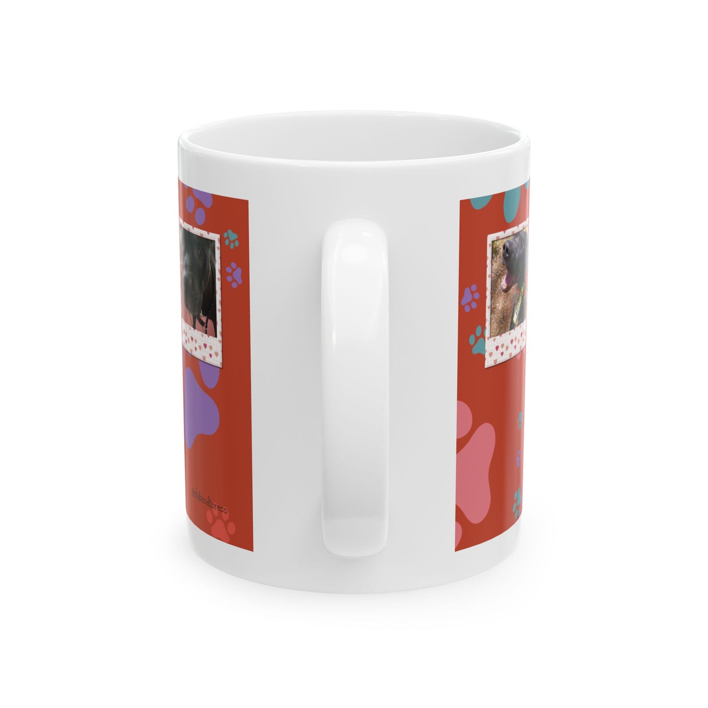 Personalized Pet Lover Mug - Perfect Gift for Dog Owners, Paw Print Design, Coffee Cup for Animal Lovers, Birthday, Home Decor