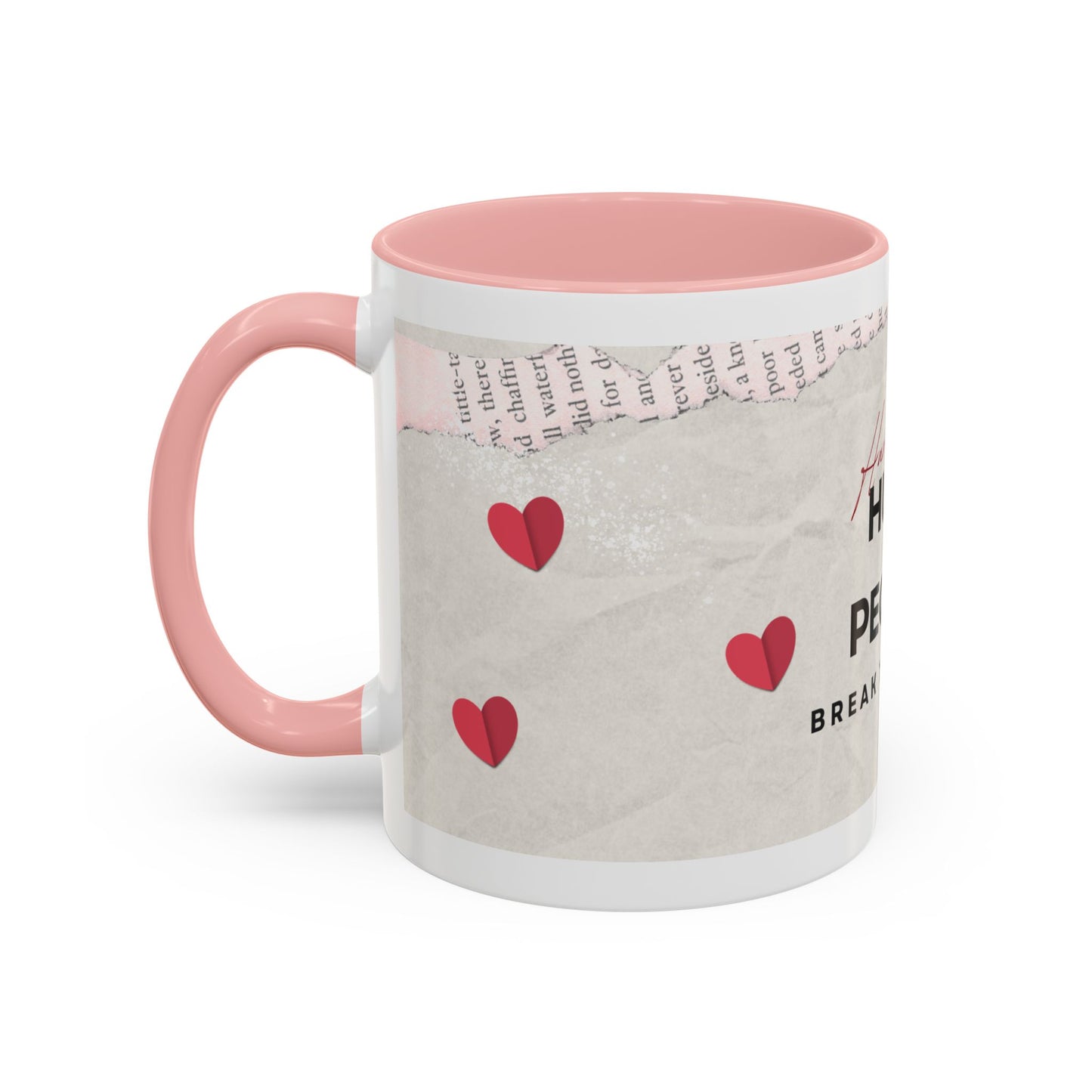 “Hurt People Hurt People” Accent Coffee Mug – Empowerment Gift for Coffee Lovers, Office Desk & Daily Positivity