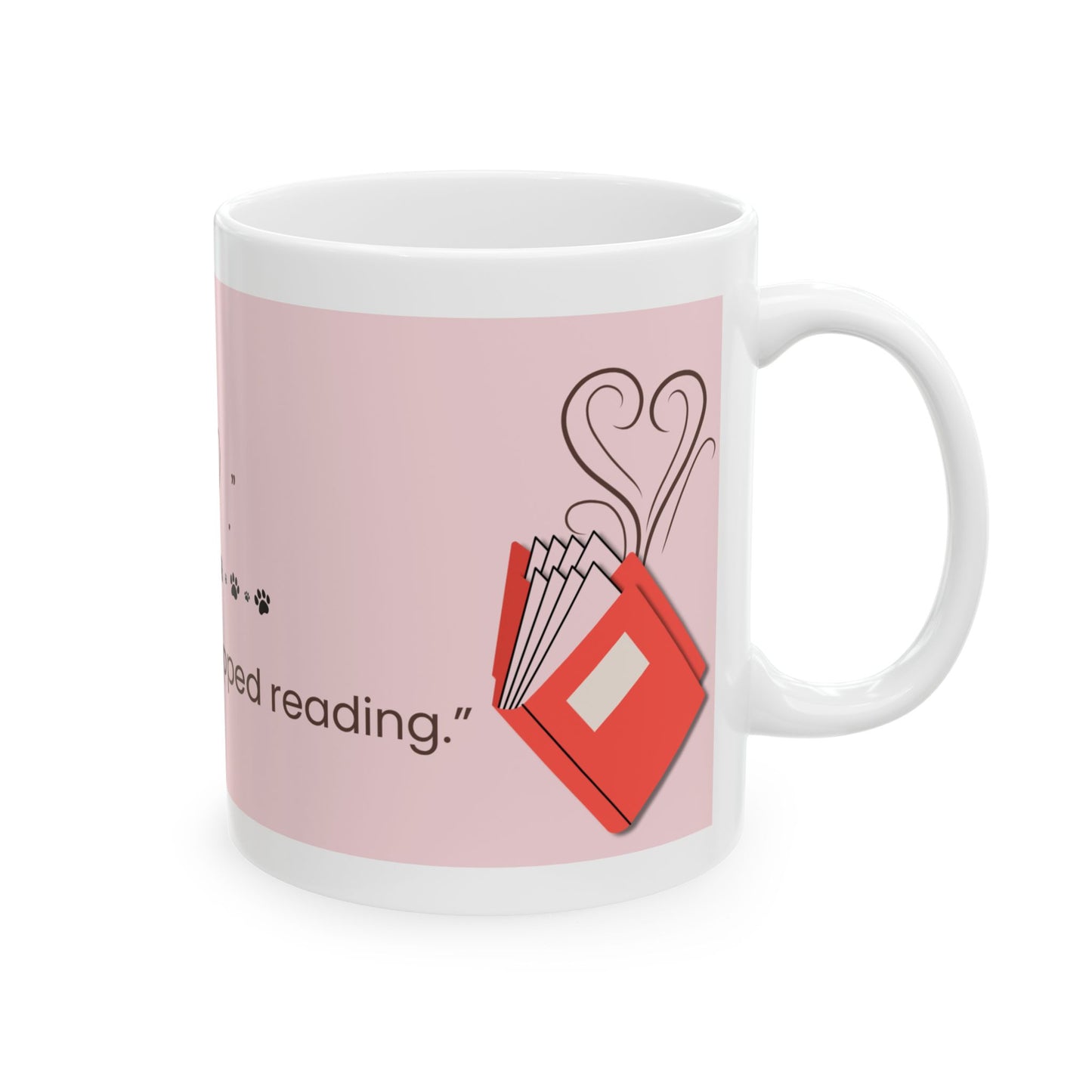 Book Lover's Ceramic Mug - Perfect Gift for Readers, Ideal for Birthdays, Book Clubs, Cozy Nights, and Literary Celebrations