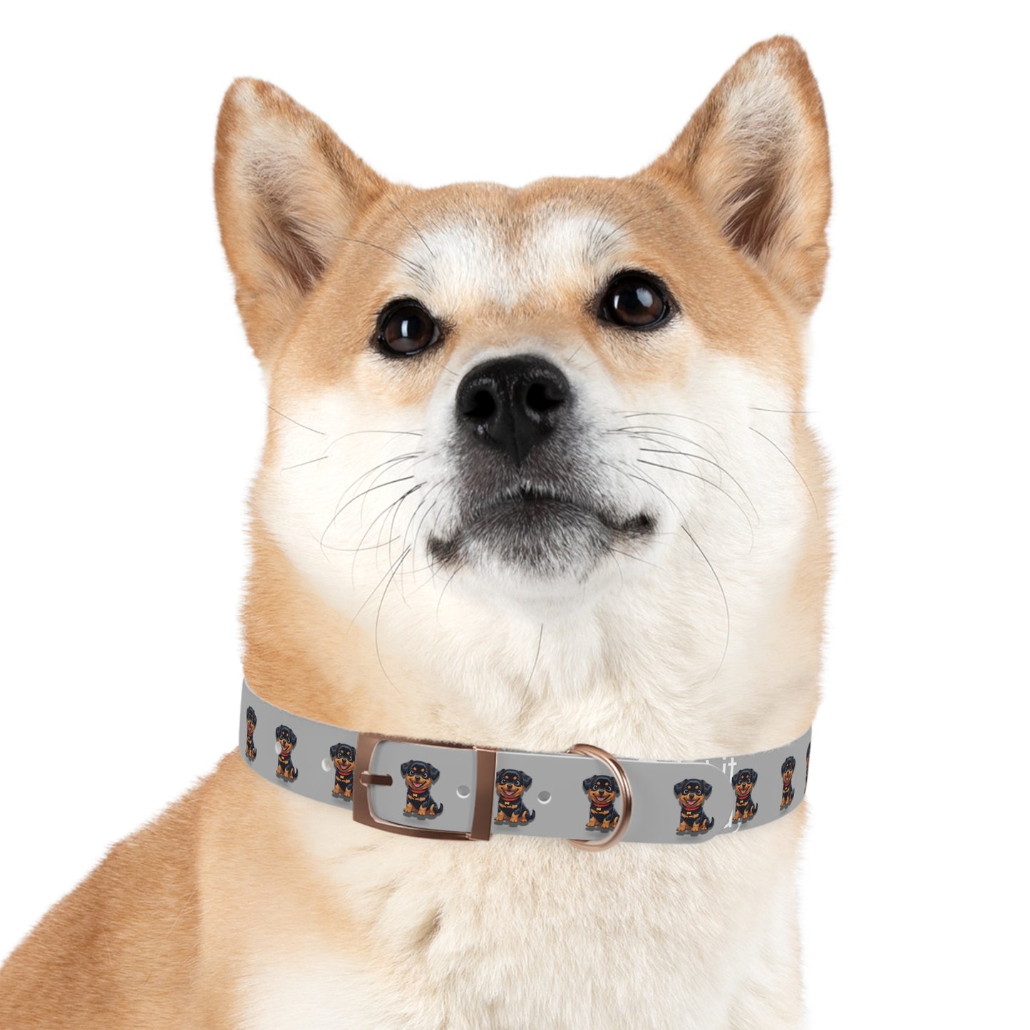 Rottweiler Pattern Dog Collar, Cute Pet Accessory, Dog Lover's Gift, Halloween Pet Costume, Stylish Dog Gear