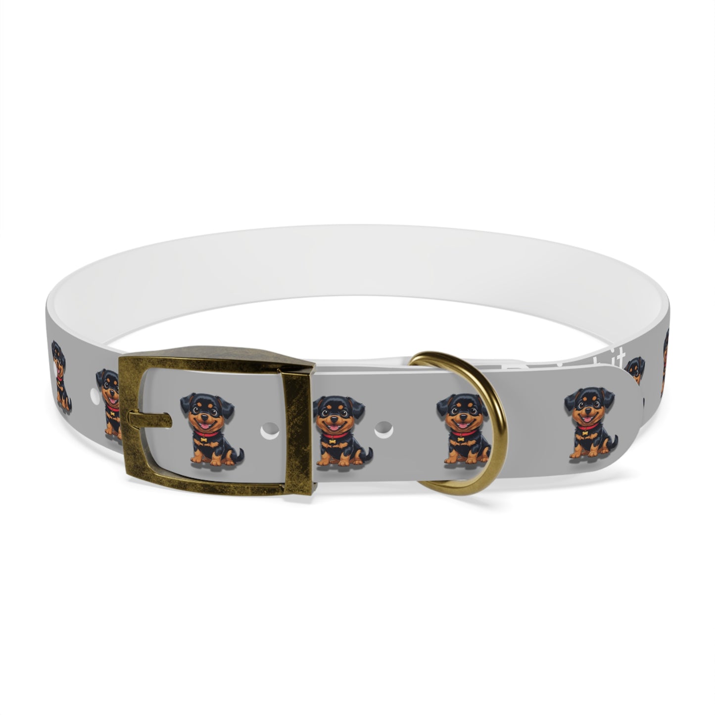 Rottweiler Pattern Dog Collar, Cute Pet Accessory, Dog Lover's Gift, Halloween Pet Costume, Stylish Dog Gear