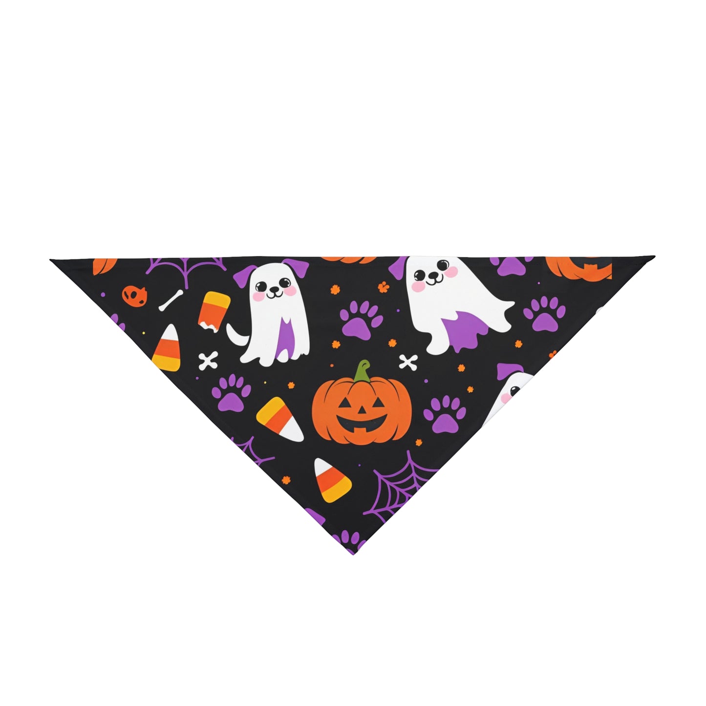 Spooky Pet Bandana for Halloween, Dog and Cat Costume Accessory, Halloween Dog Scarf, Pet Halloween Gear, Pumpkin Bandana, Cute Pet Apparel