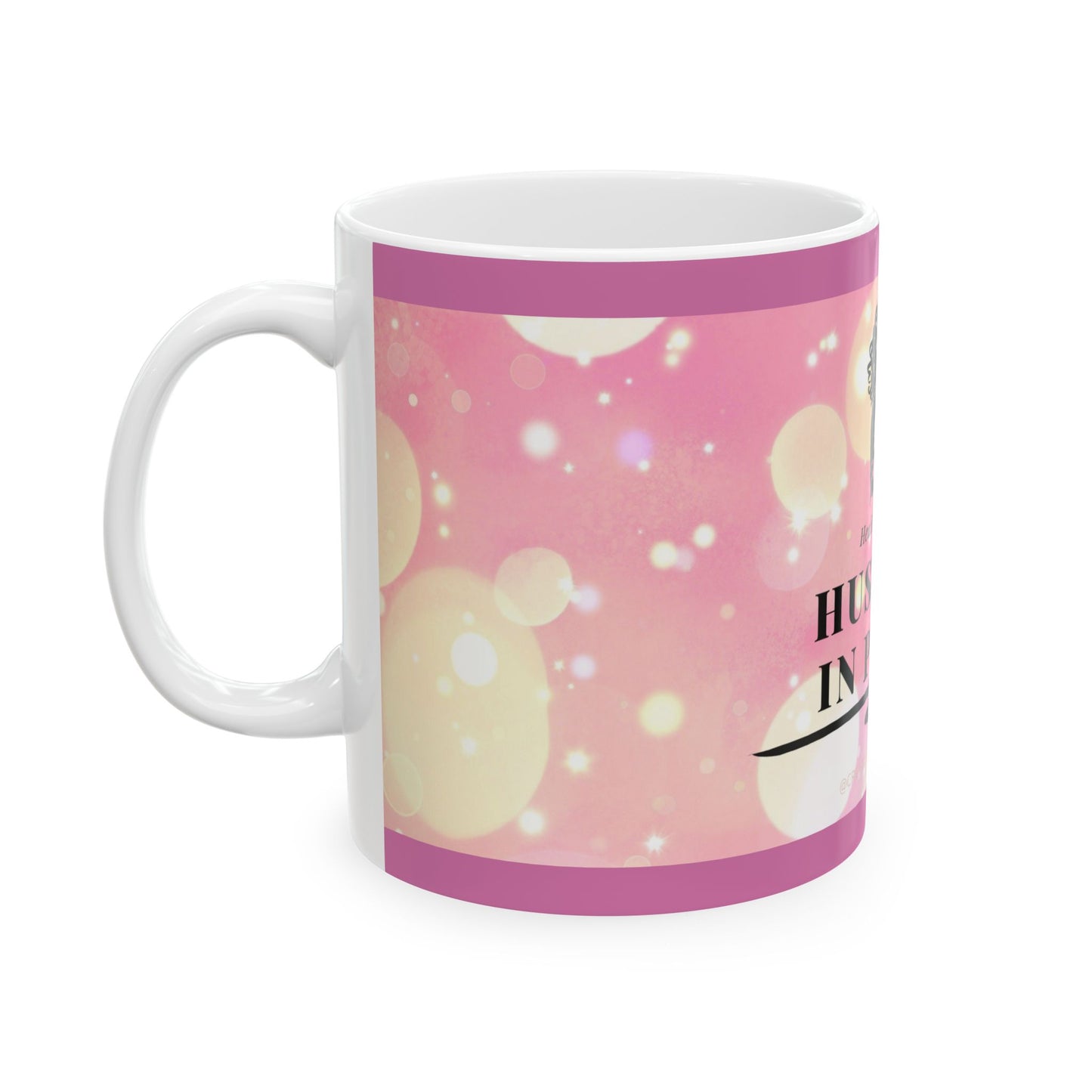 Hustling in Peace Mug - Motivational Ceramic Cup for Coffee, Tea, Gifts, Inspirational Home Decor, Self-Care Essentials