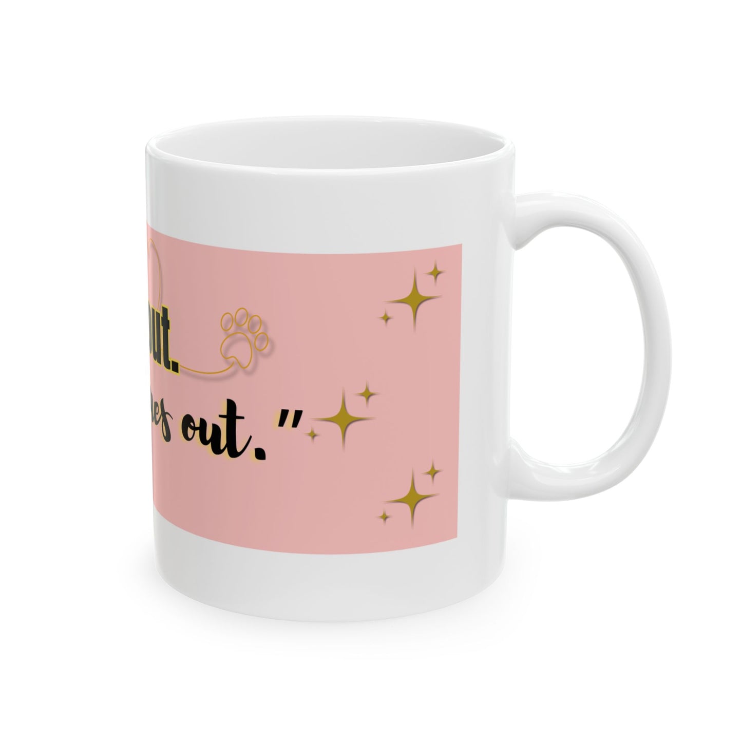 Sun's Out Ceramic Mug - Cute Butterfly Design, Summer Coffee Cup, Gift for Her, Fun Tea Mug, Warm Day Beverage Holder