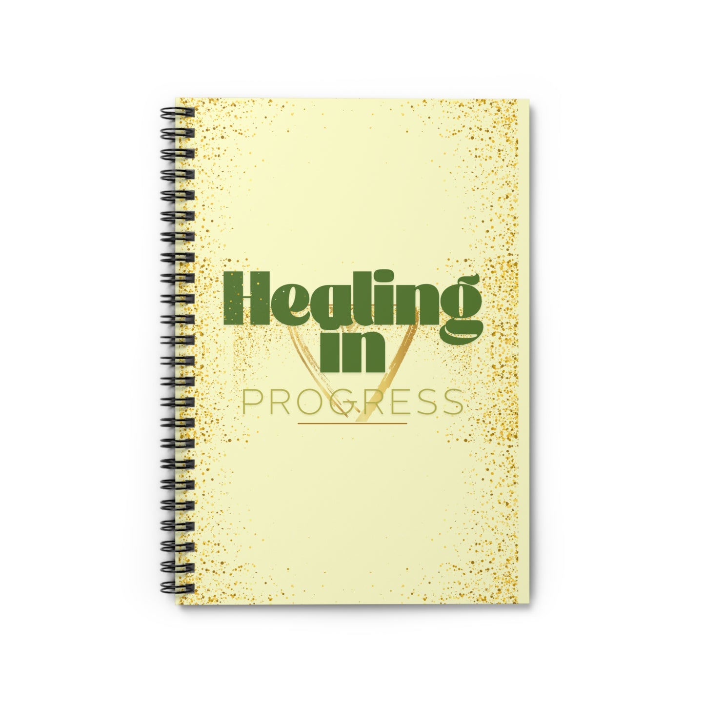 “Healing in Progress” Spiral Notebook – Inspirational Journal for Self-Care, Mindfulness & Creative Writing