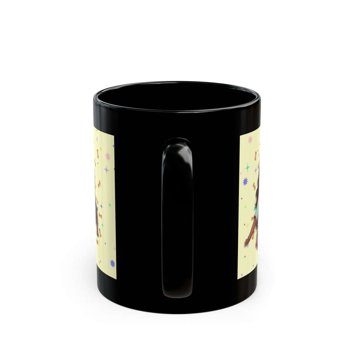 Mug, Chibi Pitbull Coffee Cup, Raising a Legend Mug, Funny Dog Mom Gift, Black Mug 11oz 15oz