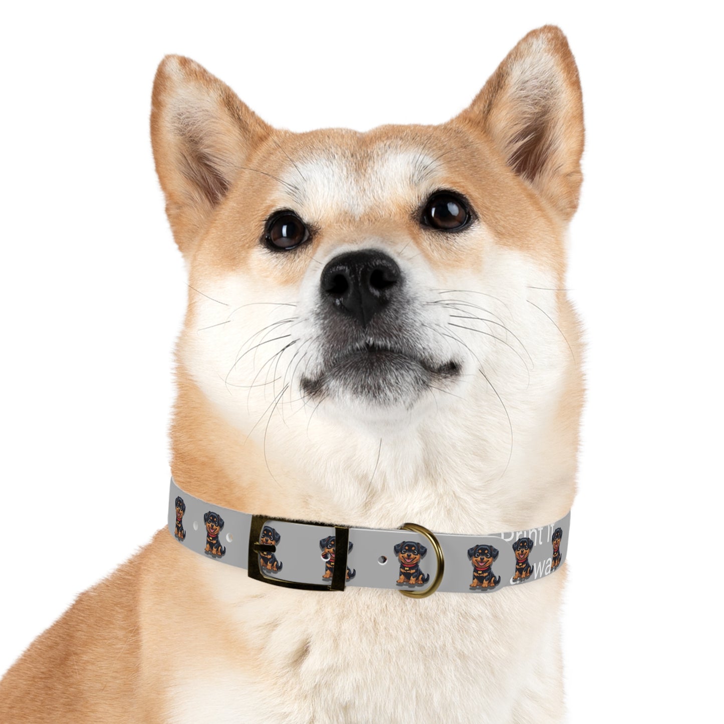 Rottweiler Pattern Dog Collar, Cute Pet Accessory, Dog Lover's Gift, Halloween Pet Costume, Stylish Dog Gear