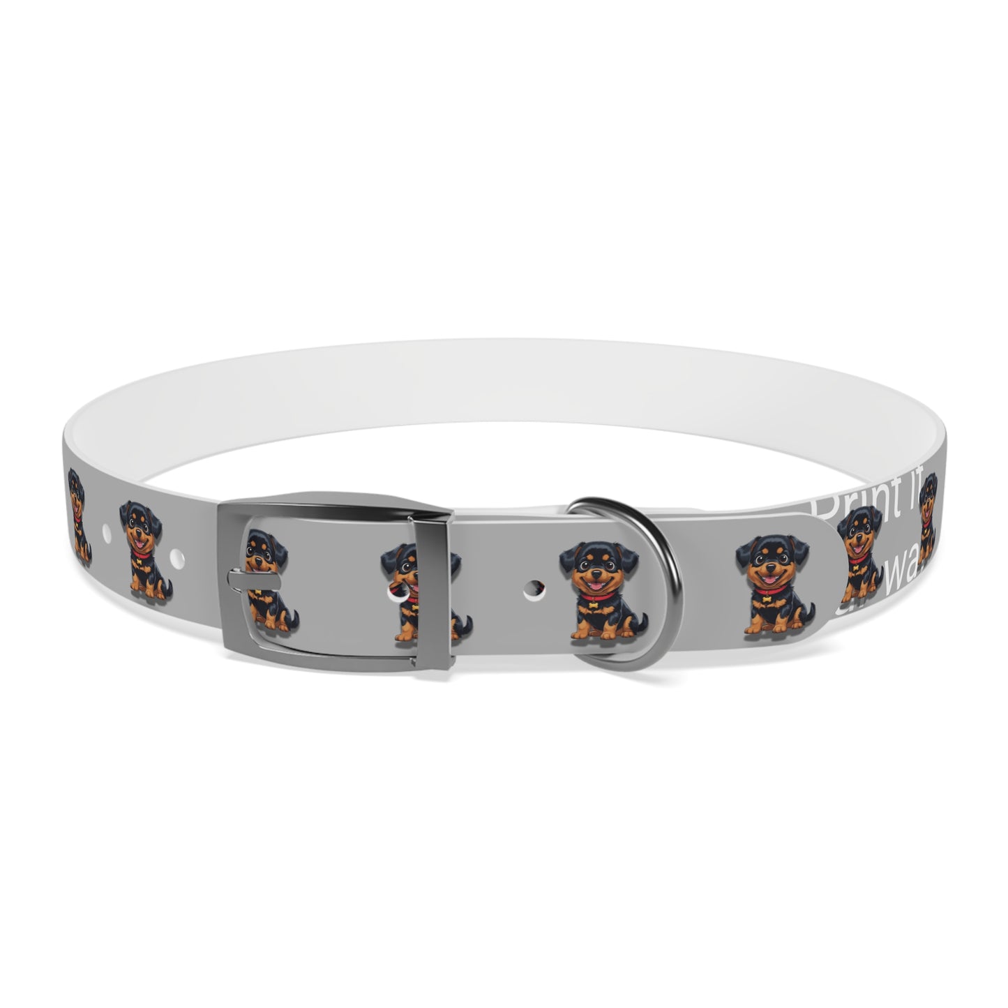 Rottweiler Pattern Dog Collar, Cute Pet Accessory, Dog Lover's Gift, Halloween Pet Costume, Stylish Dog Gear