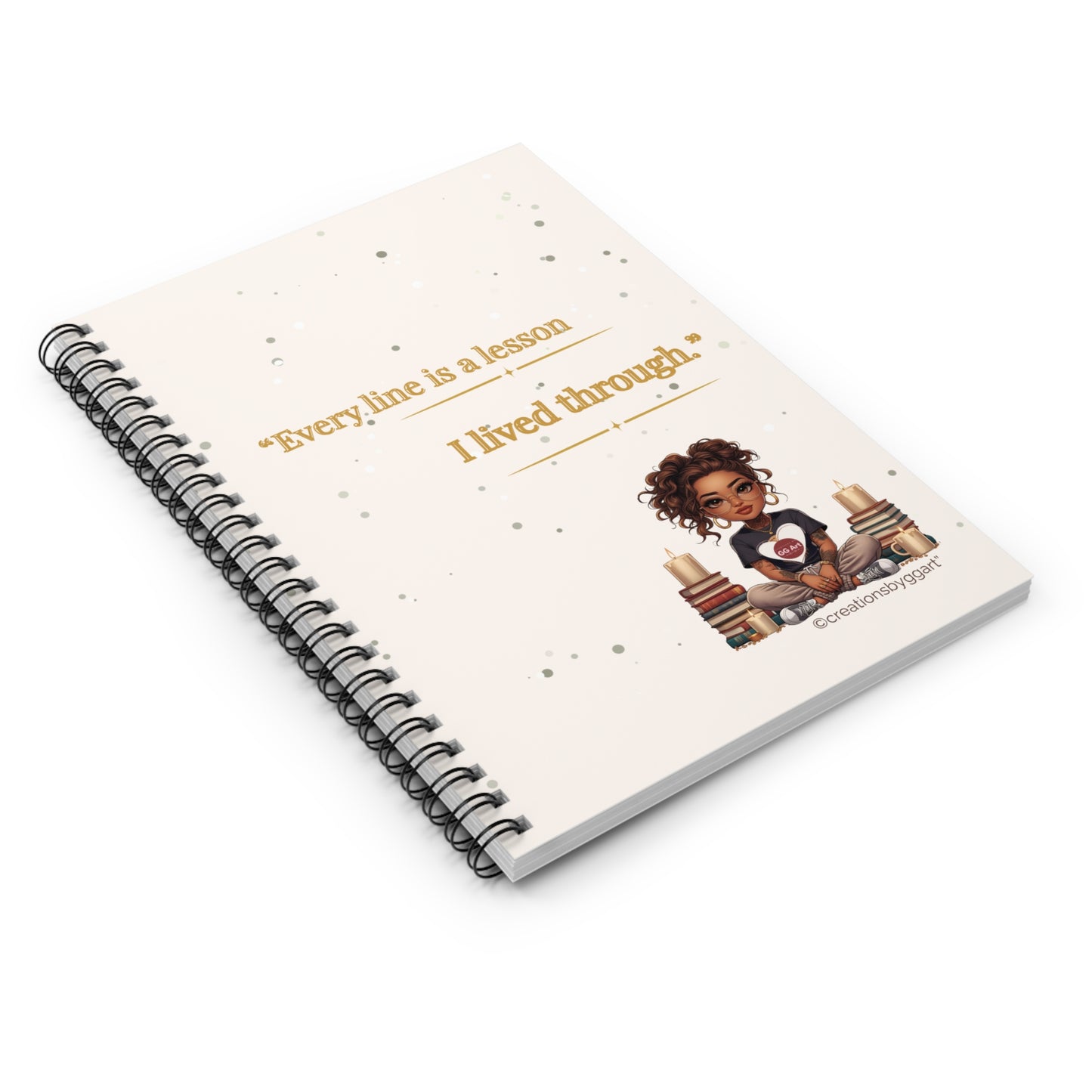 Inspirational Spiral Notebook for Students, Gift for Writers, Journaling, Back to School, Self-Improvement, Desk Accessories