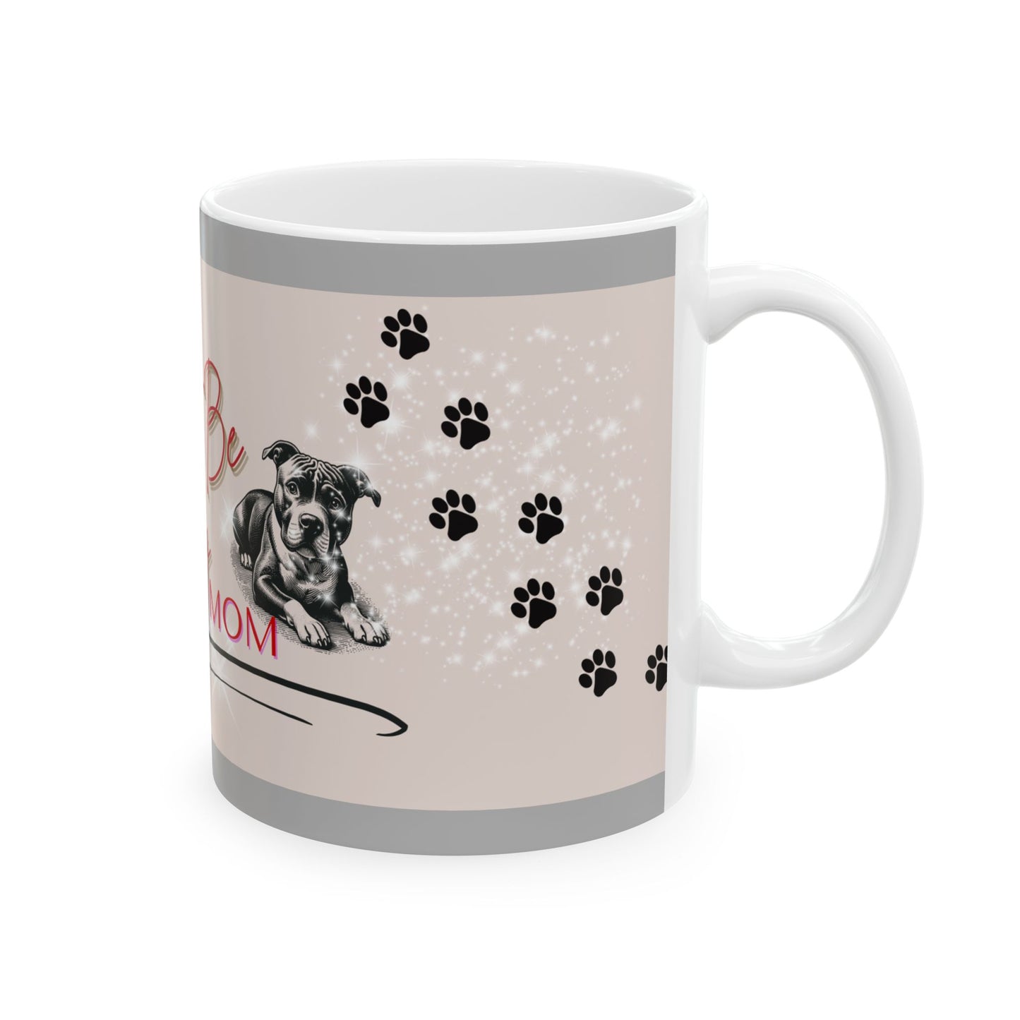 Ceramic Dog Mom Mug - Perfect Gift for Pet Lovers, Cute Coffee Cup for Dog Owners, Animal Lover's Mug, Birthday Gift, Home & Kitchen Decor