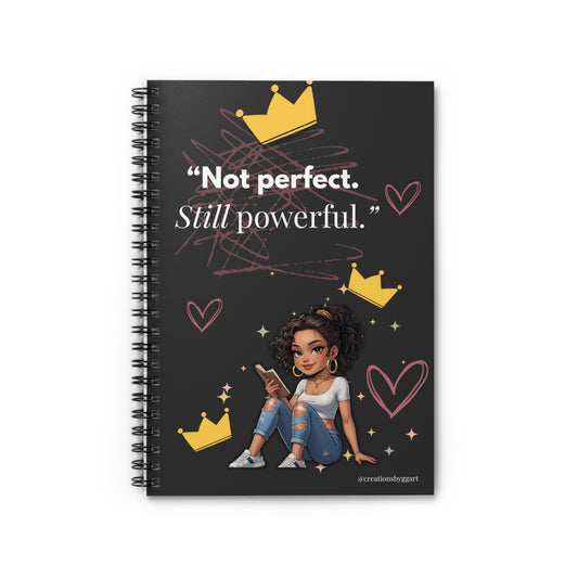 Empowering Spiral Notebook for Creativity, Perfect for Students, Journal Lovers, Motivational Gift, School Supplies, Inspirational Decor