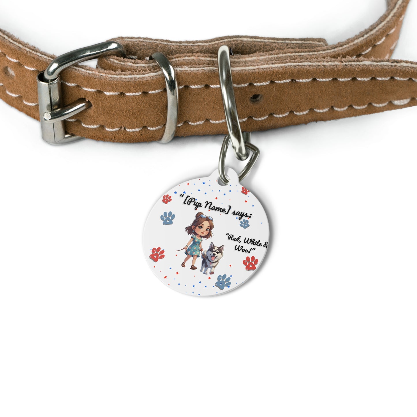 Custom Patriotic Dog Bandana | July 4th Pet Accessory, Personalized Collar for Celebrations and Events