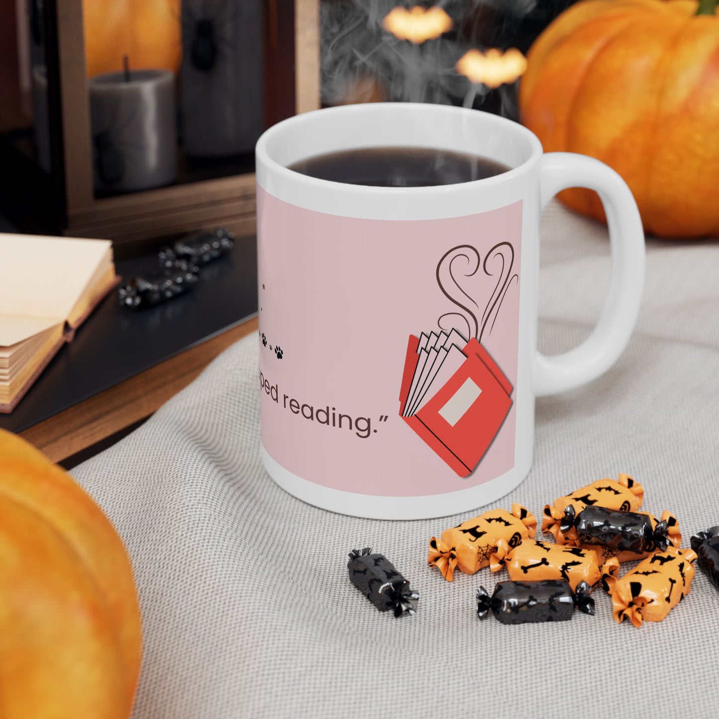 Book Lover's Ceramic Mug - Perfect Gift for Readers, Ideal for Birthdays, Book Clubs, Cozy Nights, and Literary Celebrations