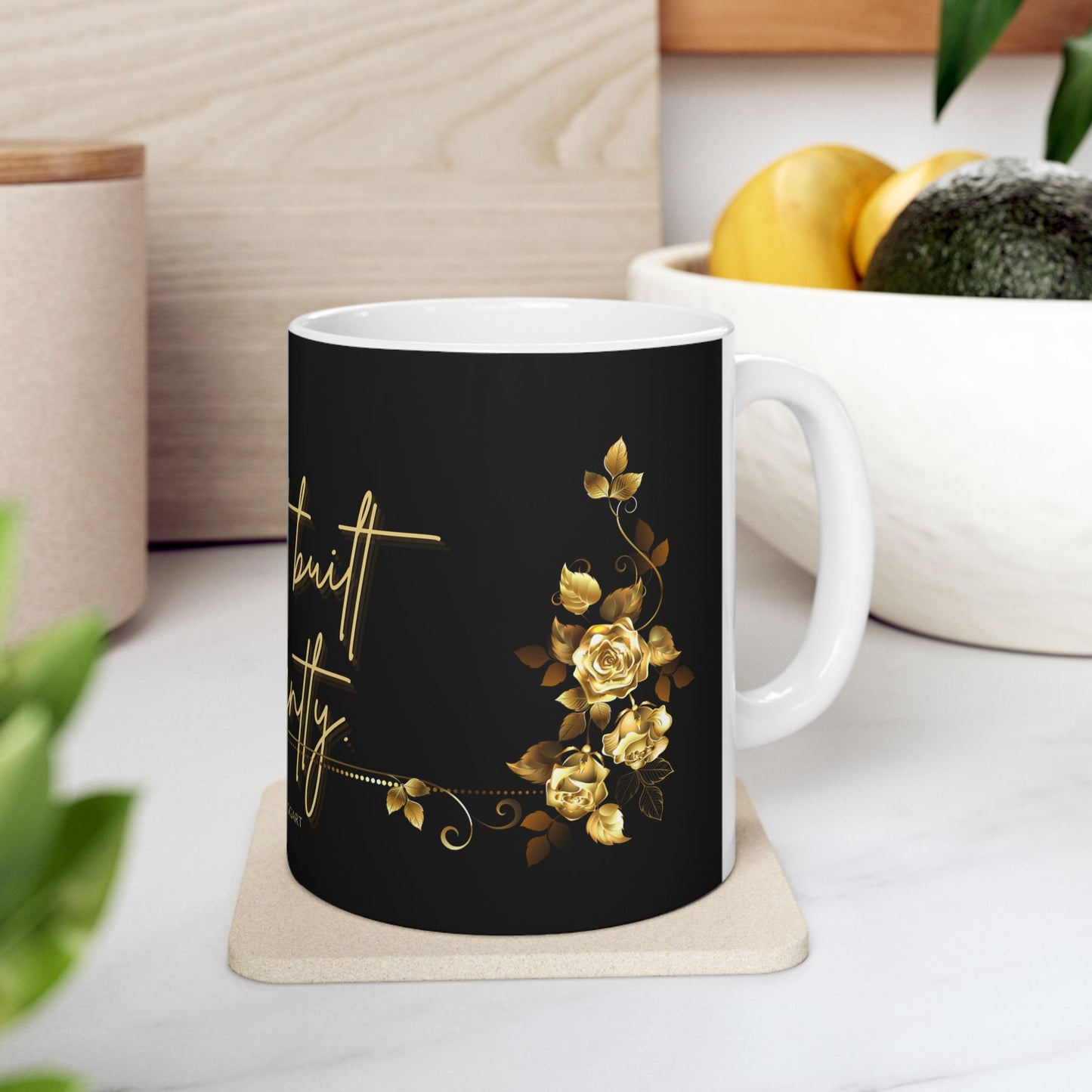 Inspirational Ceramic Mug - "Not Broken, Just Built Differently" - Coffee Cup for Empowerment, Self-Care Gift, Motivational Decor