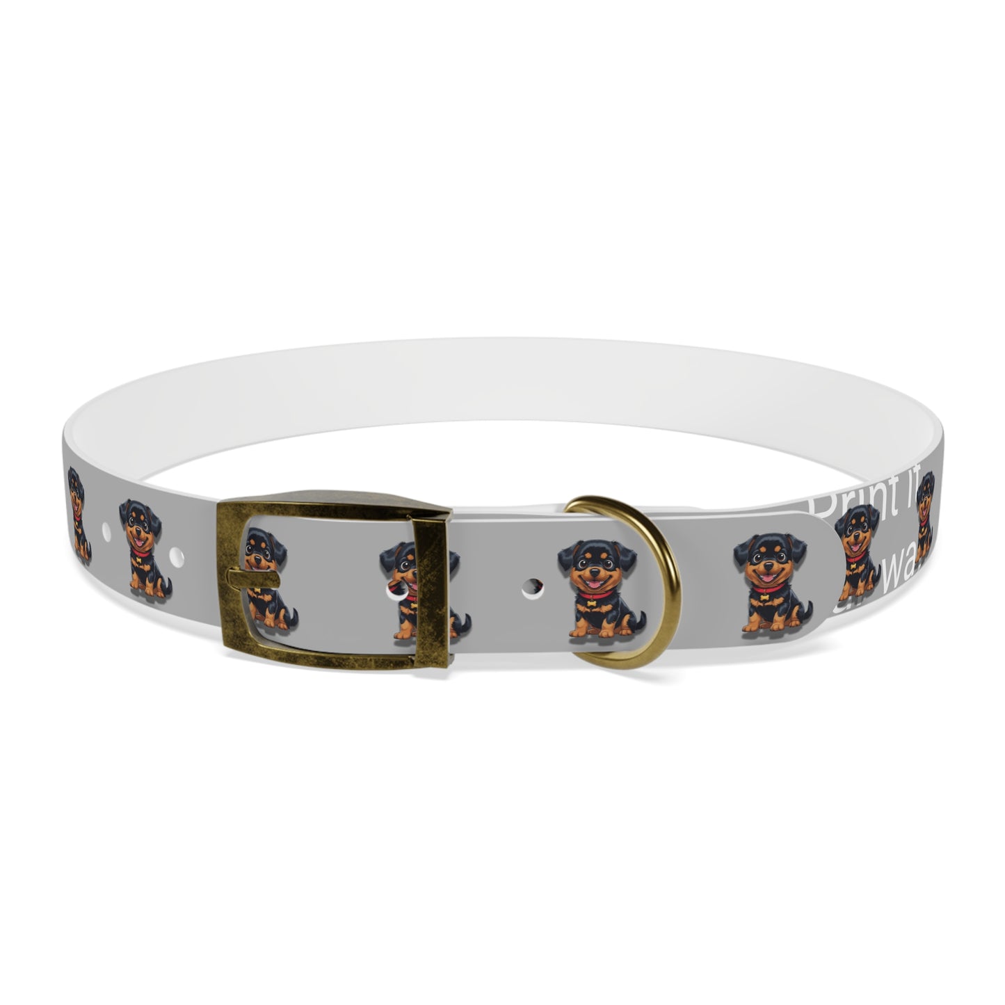 Rottweiler Pattern Dog Collar, Cute Pet Accessory, Dog Lover's Gift, Halloween Pet Costume, Stylish Dog Gear