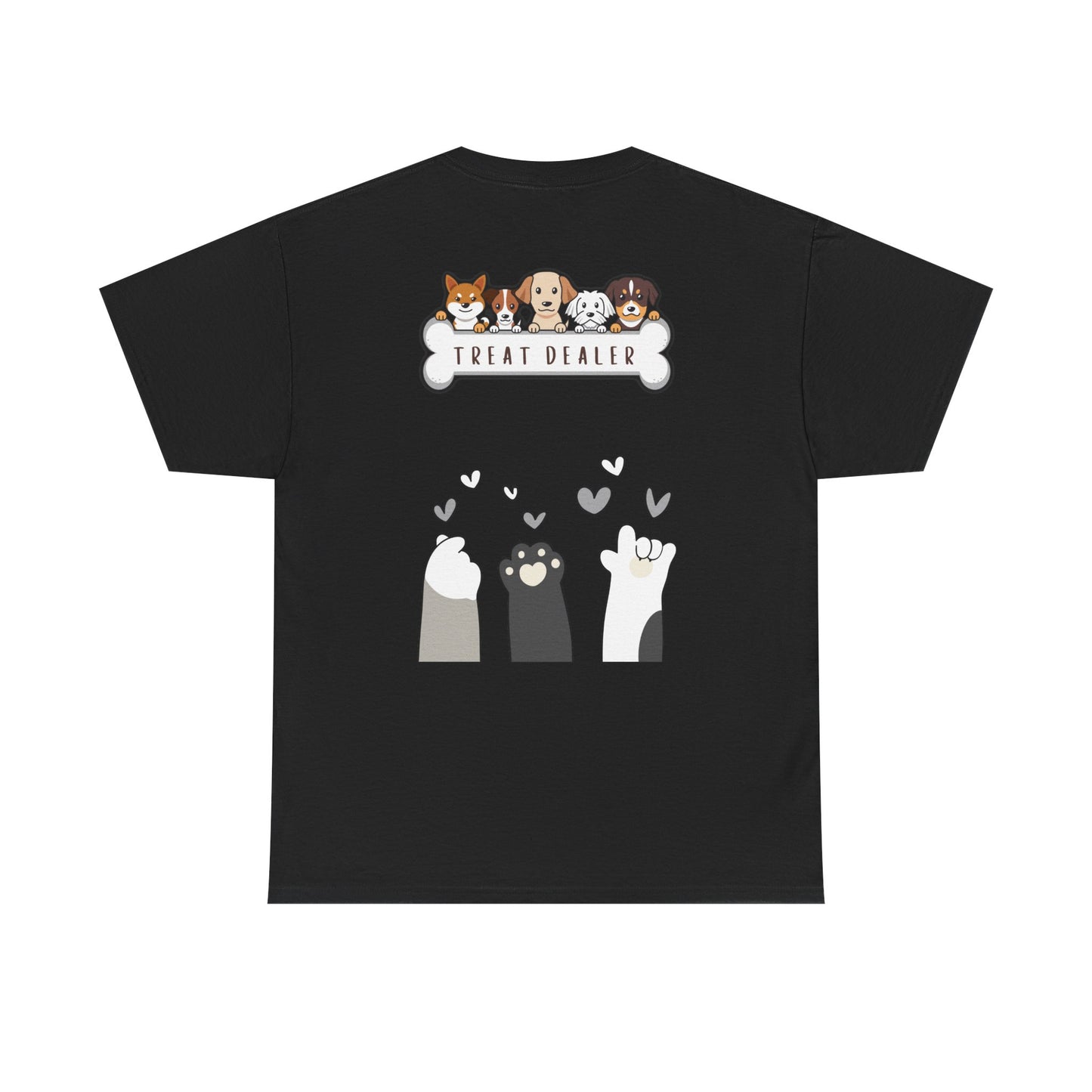 Treat DEALER – Funny Dog Lover Black Tee