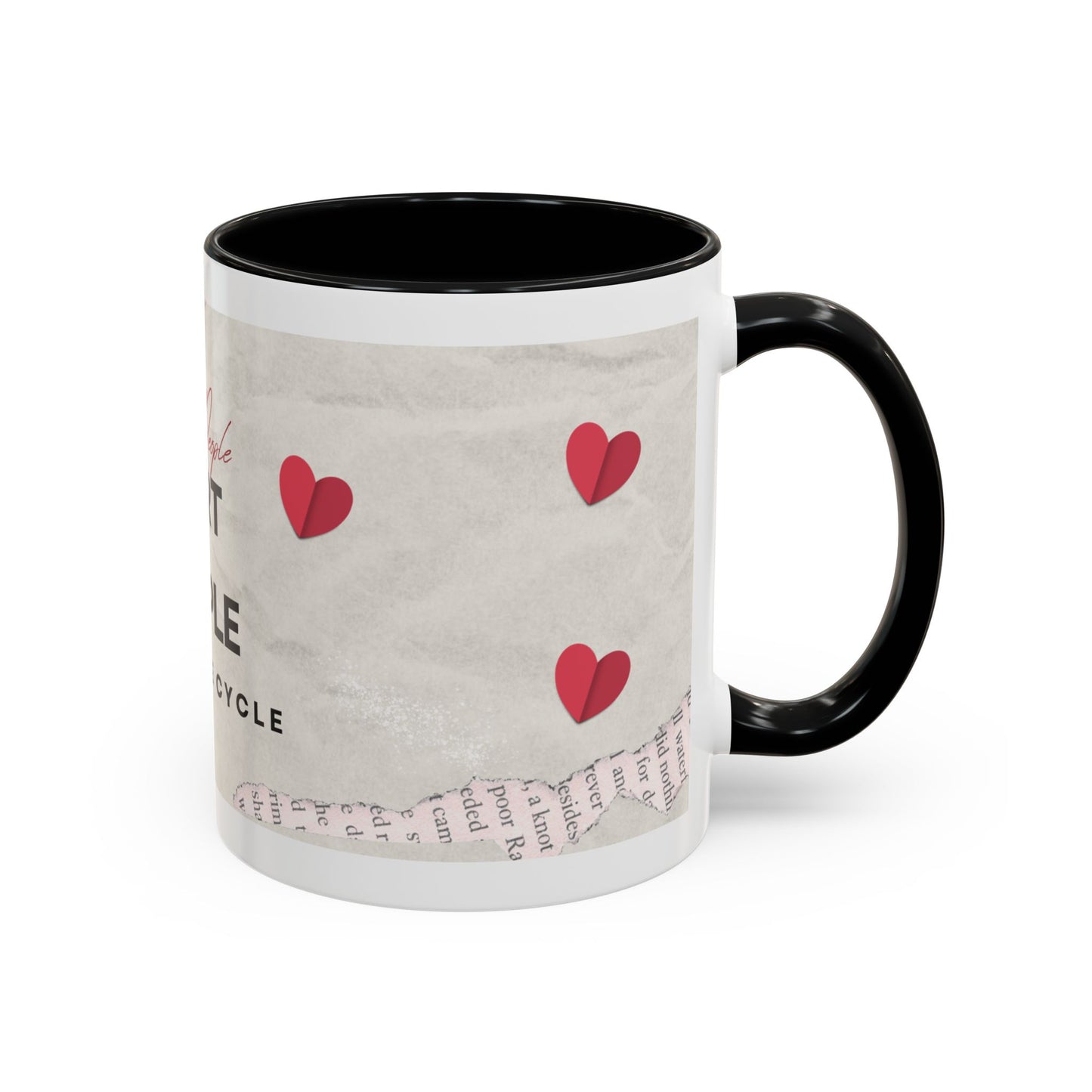 “Hurt People Hurt People” Accent Coffee Mug – Empowerment Gift for Coffee Lovers, Office Desk & Daily Positivity
