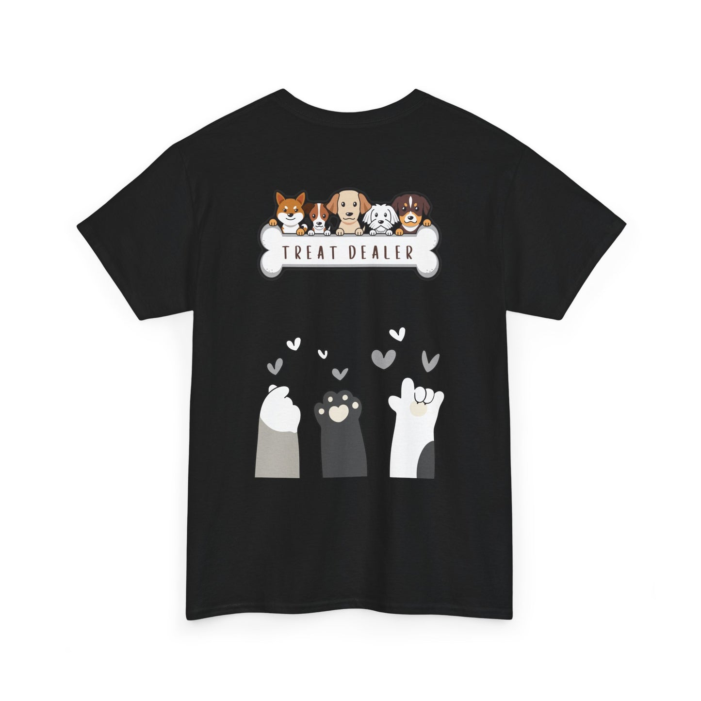 Treat DEALER – Funny Dog Lover Black Tee