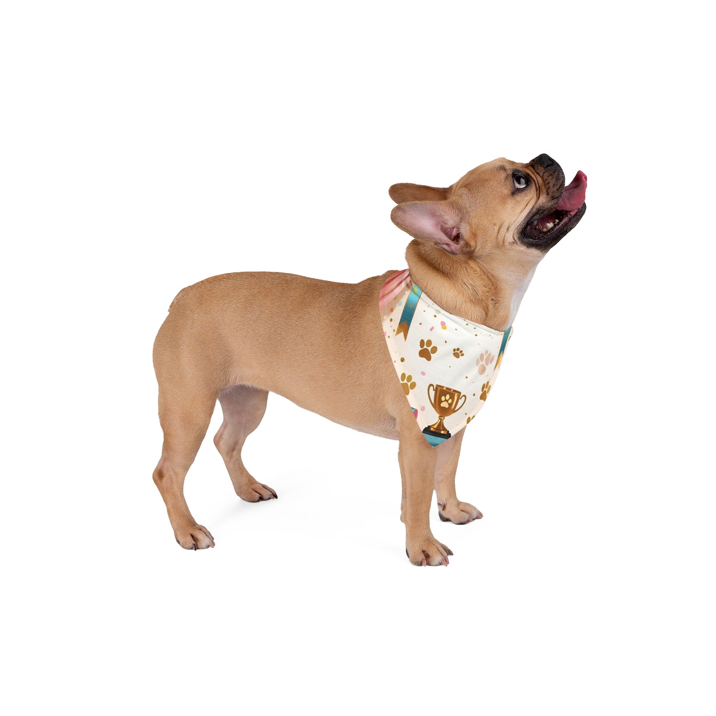 Pet Celebration Bandana for Dogs, Trophy Pet Accessory, Dog Party Favor, Puppy Birthday Gift, Cute Dog Apparel